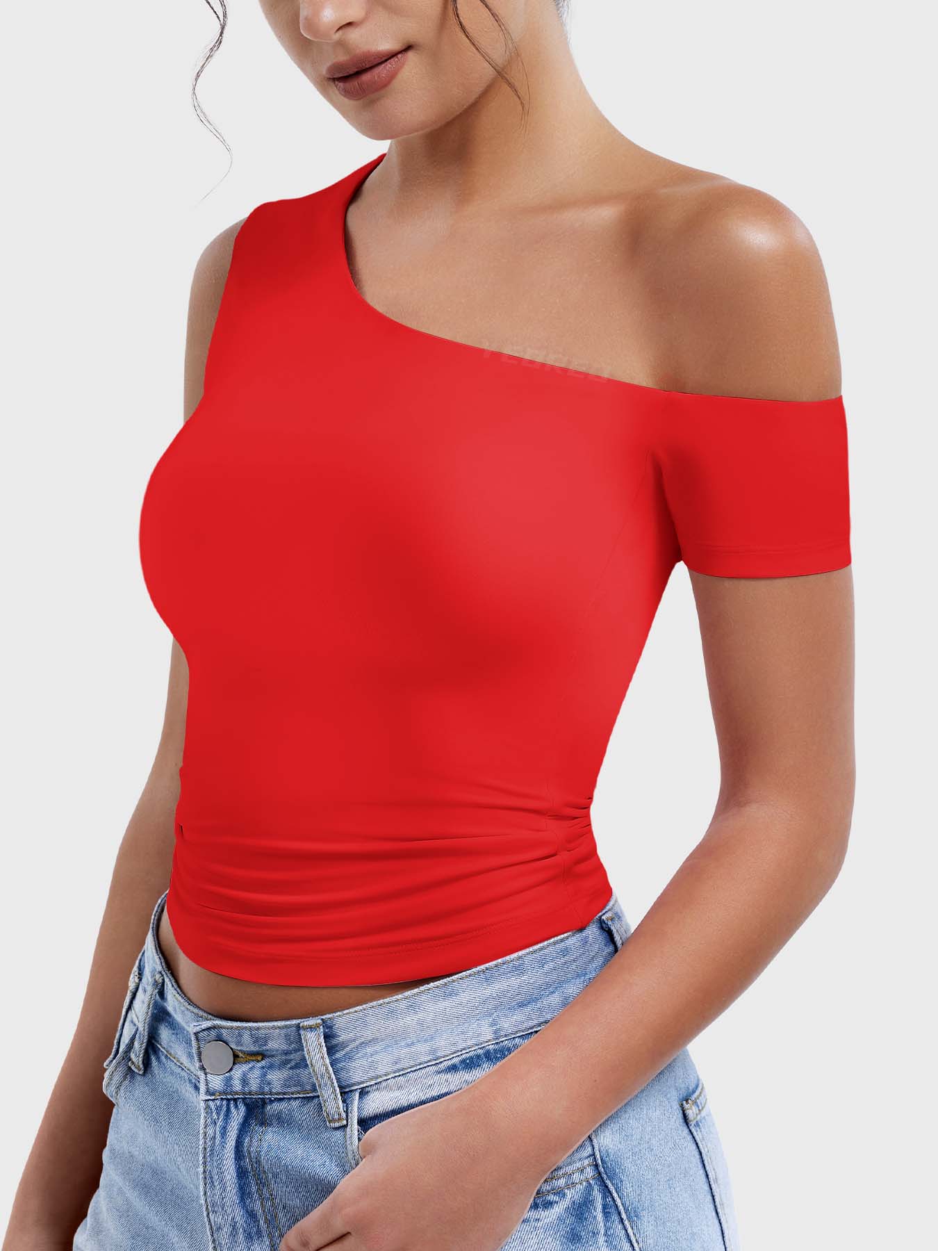 Yeoreo Abigil One-Shoulder Sleeve Top - Image 10