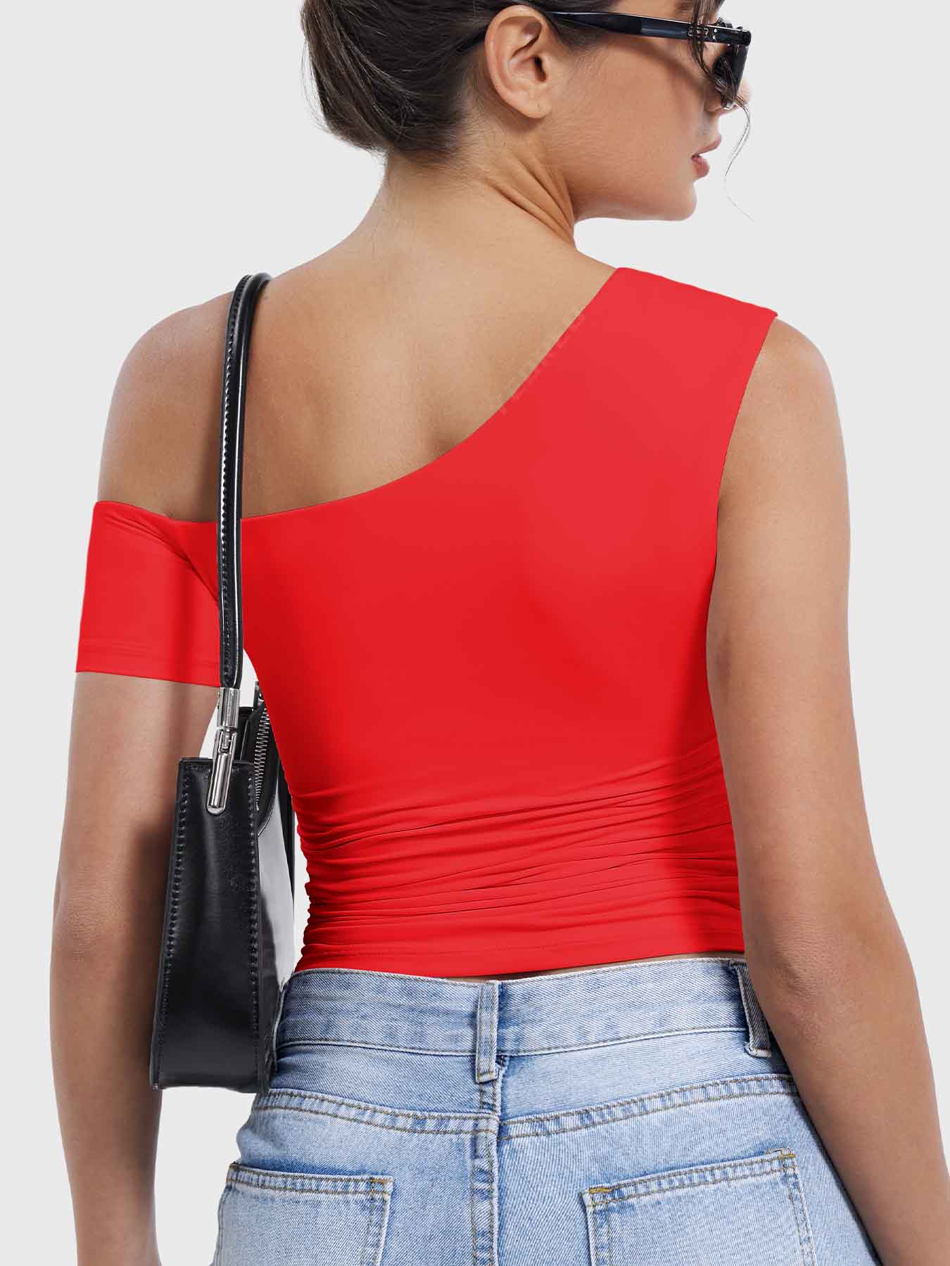 Yeoreo Abigil One-Shoulder Sleeve Top - Image 11
