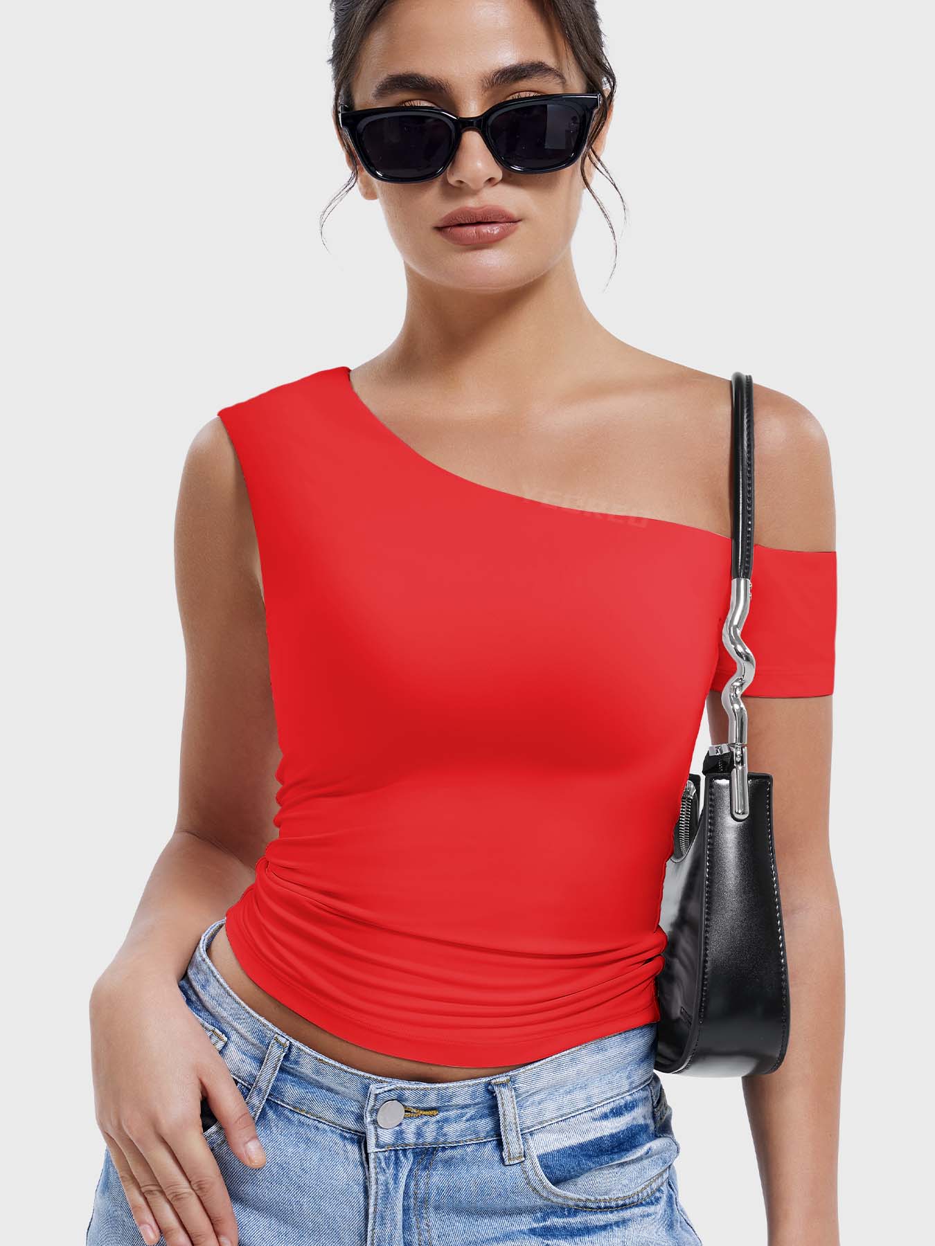 Yeoreo Abigil One-Shoulder Sleeve Top - Image 12