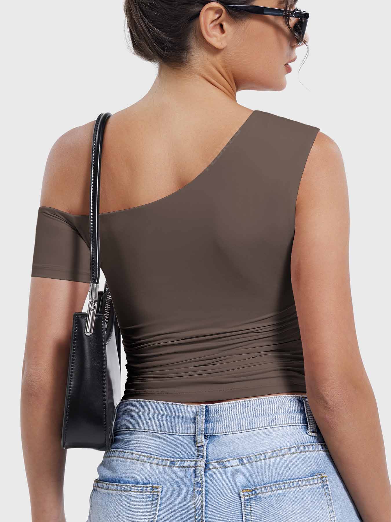Yeoreo Abigil One-Shoulder Sleeve Top - Image 19
