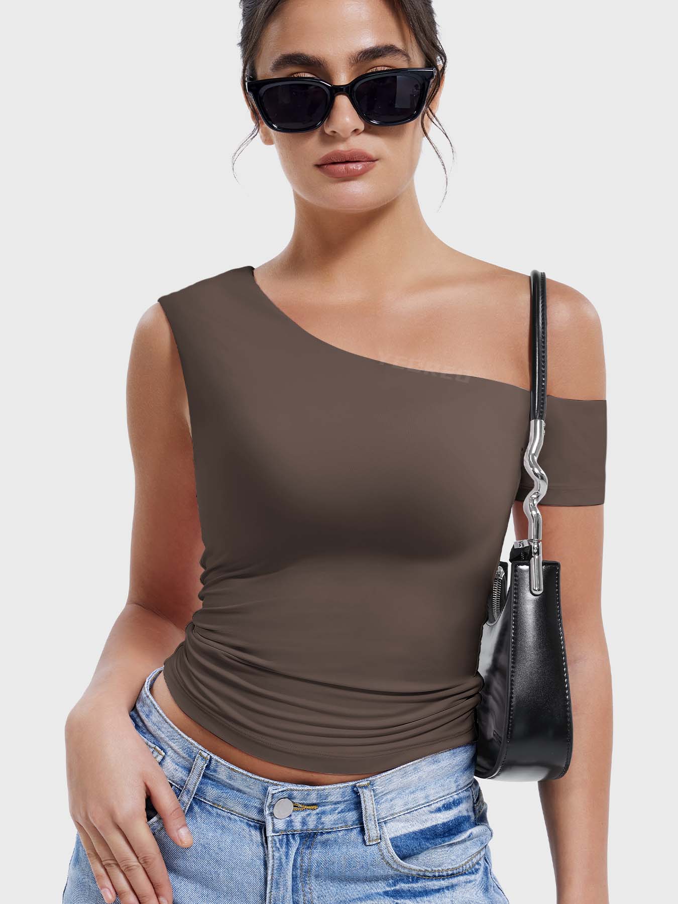 Yeoreo Abigil One-Shoulder Sleeve Top - Image 21