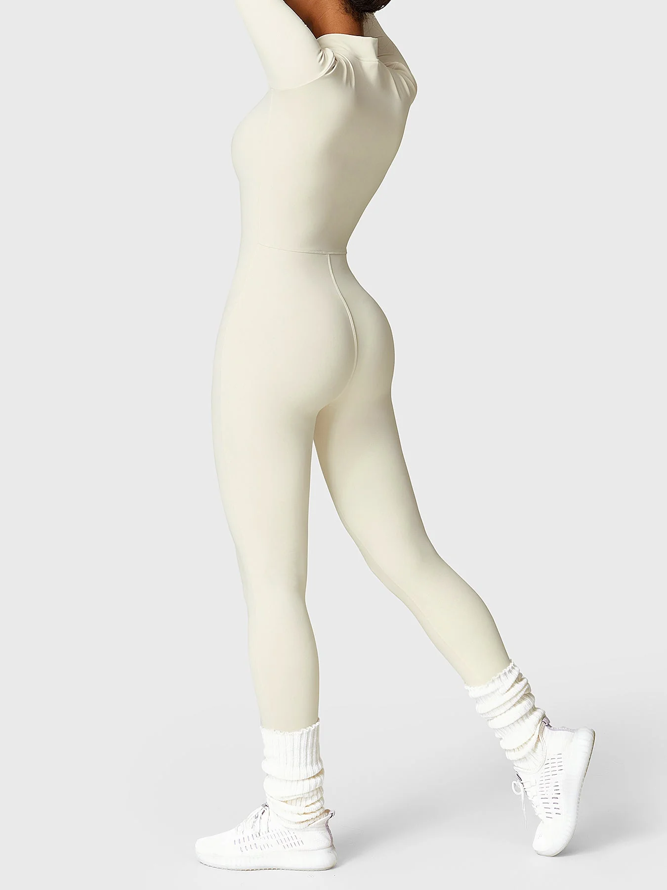 Yeoreo Belle Fleece Long Sleeve Zipper Jumpsuit - Image 12