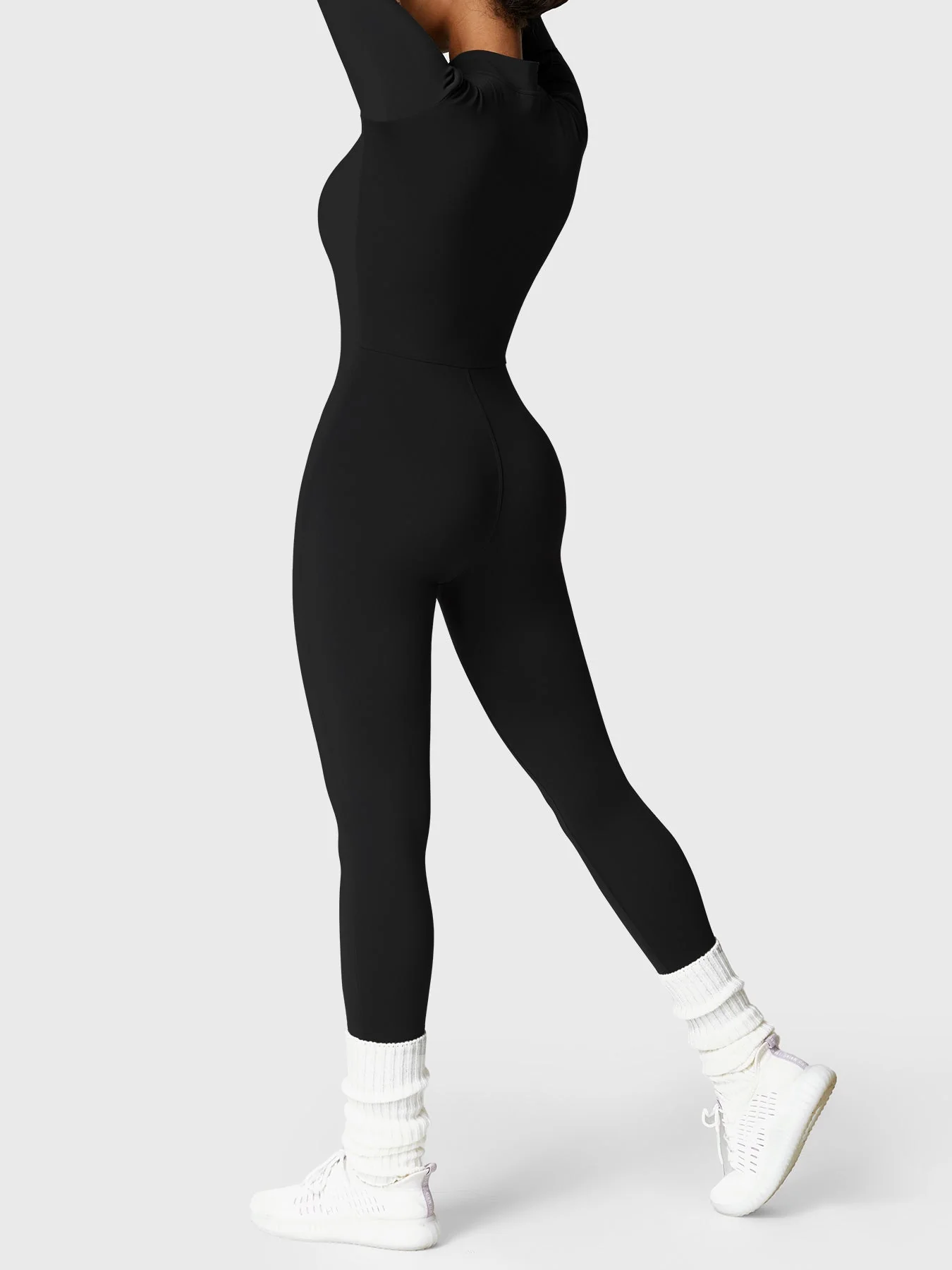 Yeoreo Belle Fleece Long Sleeve Zipper Jumpsuit - Image 3