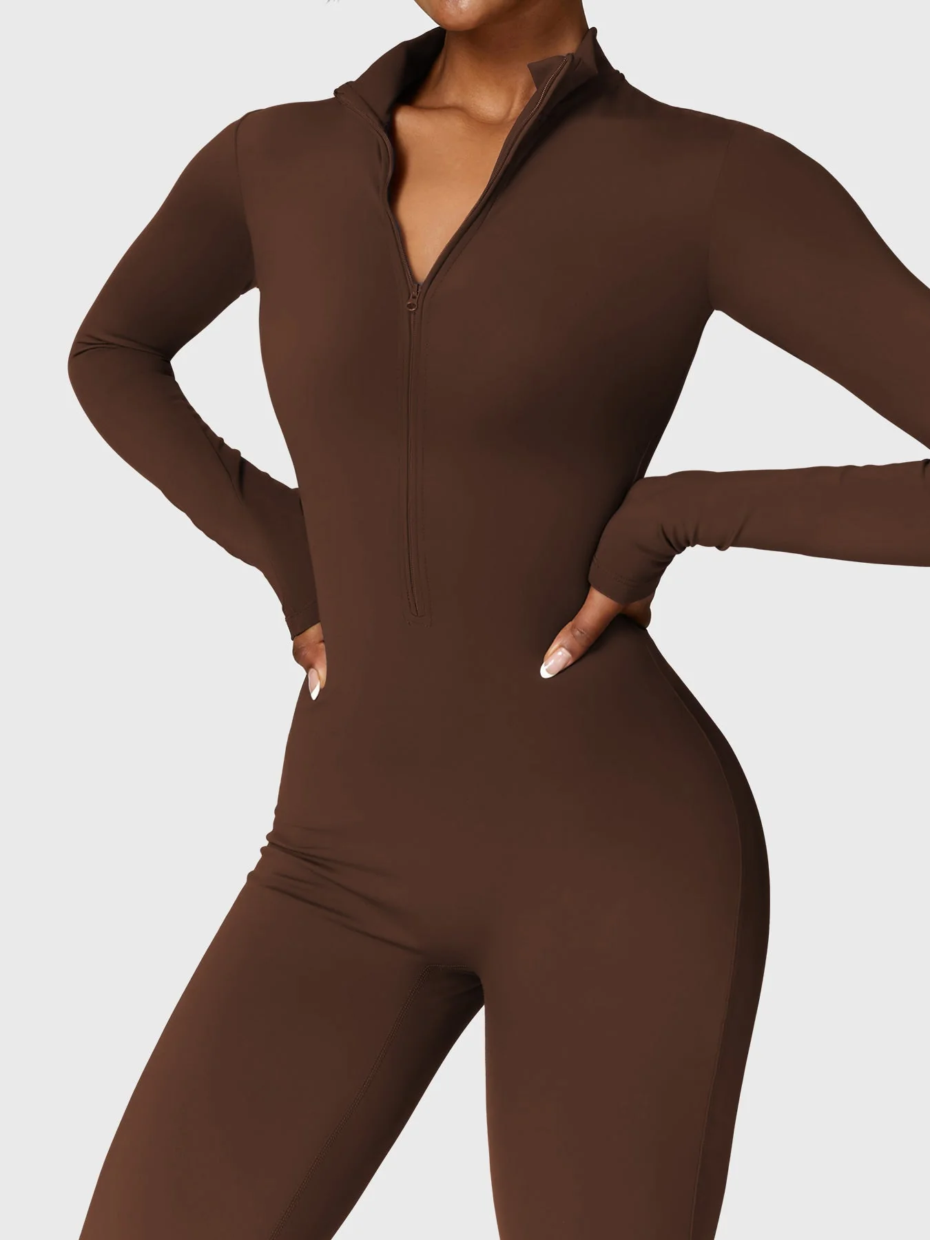 Yeoreo Belle Fleece Long Sleeve Zipper Jumpsuit - Image 33