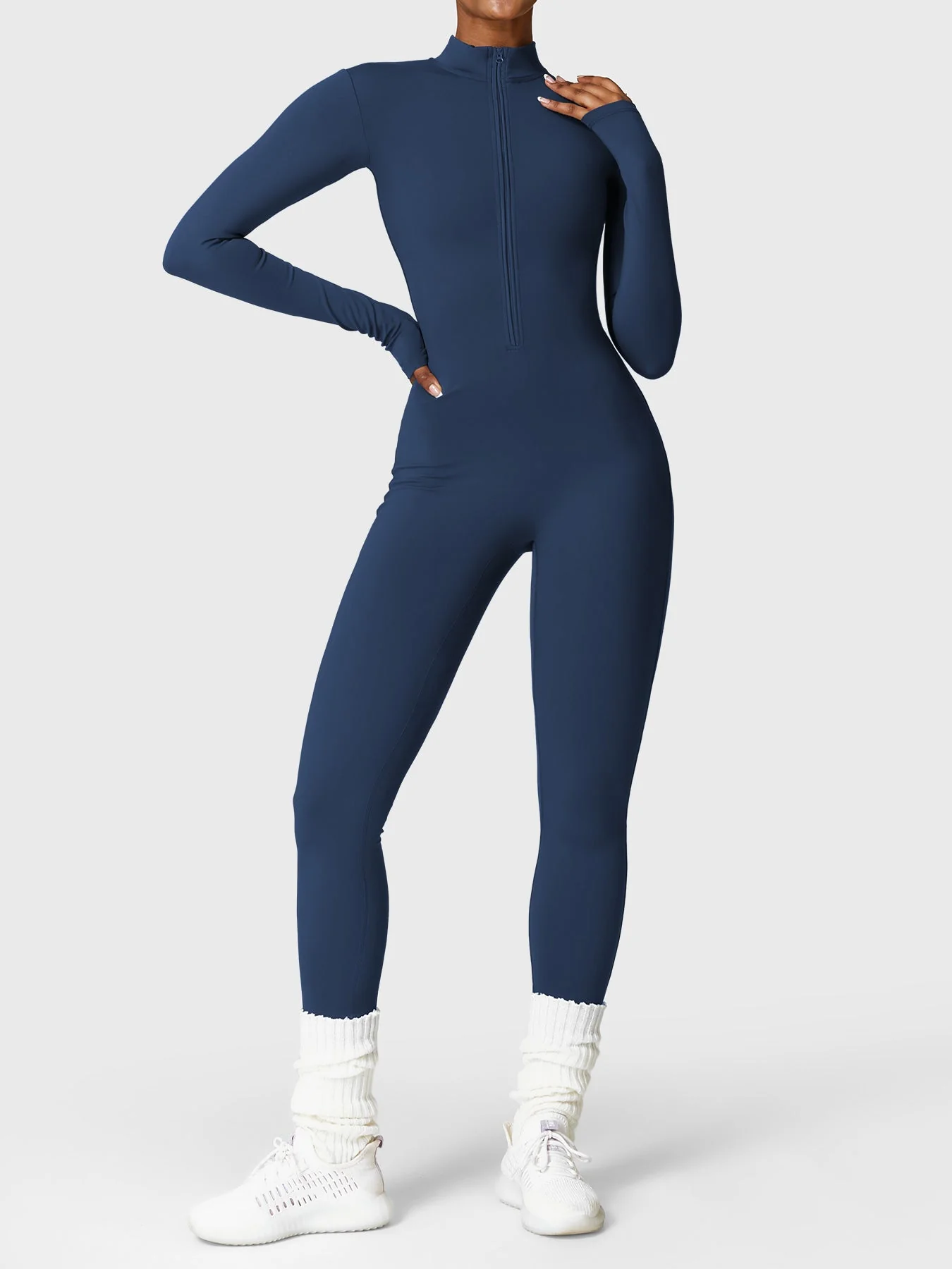 Yeoreo Belle Fleece Long Sleeve Zipper Jumpsuit - Image 59