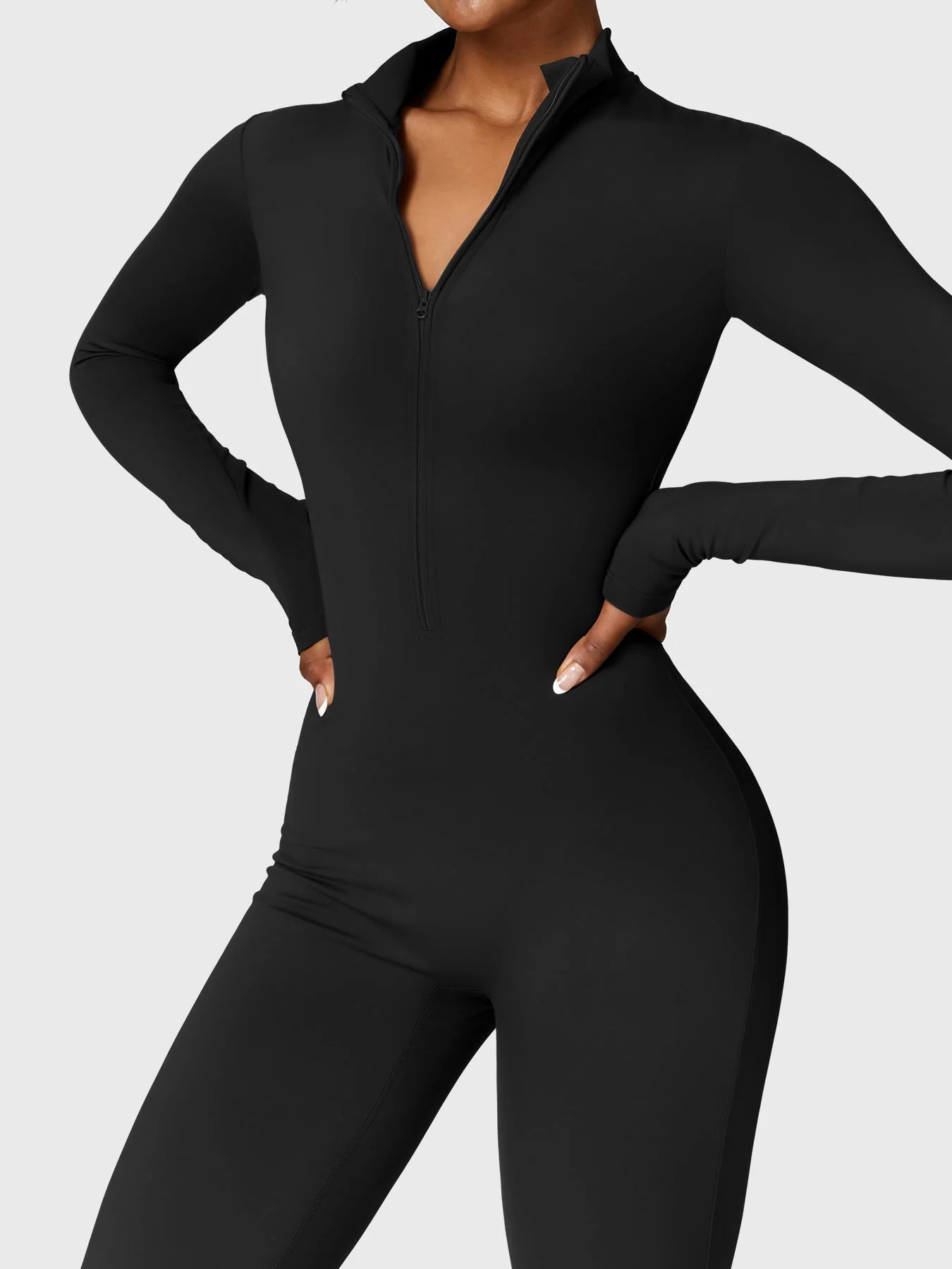 Yeoreo Belle Fleece Long Sleeve Zipper Jumpsuit - Image 6