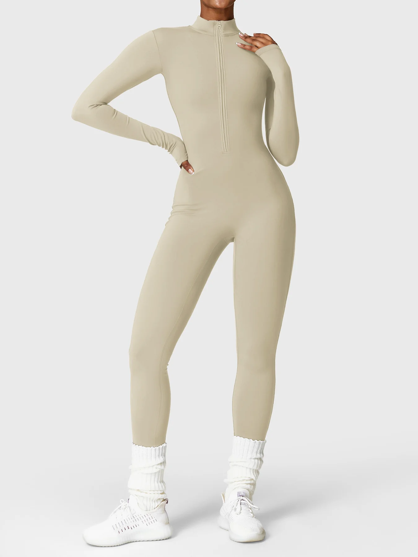 Yeoreo Belle Fleece Long Sleeve Zipper Jumpsuit - Image 77