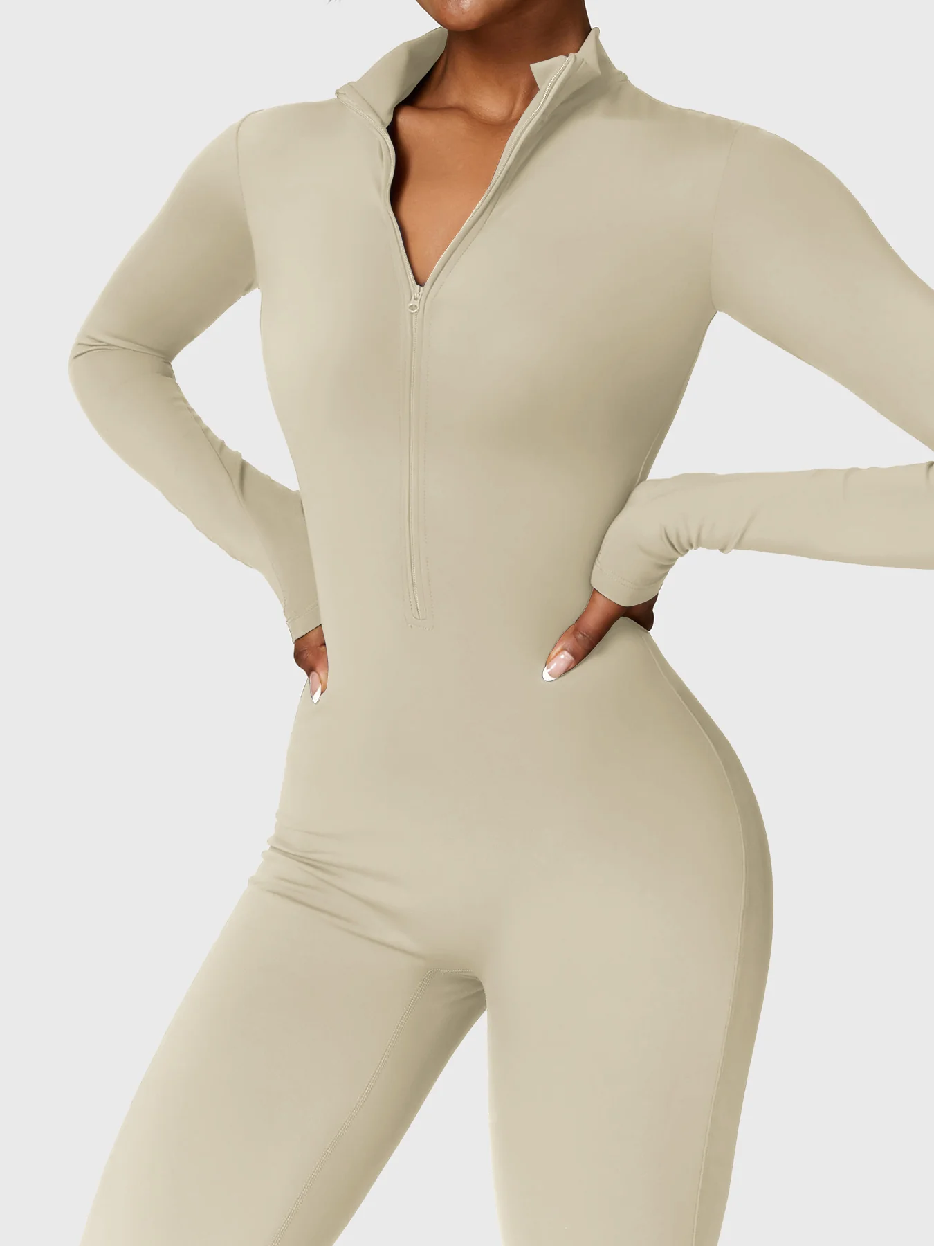 Yeoreo Belle Fleece Long Sleeve Zipper Jumpsuit - Image 78