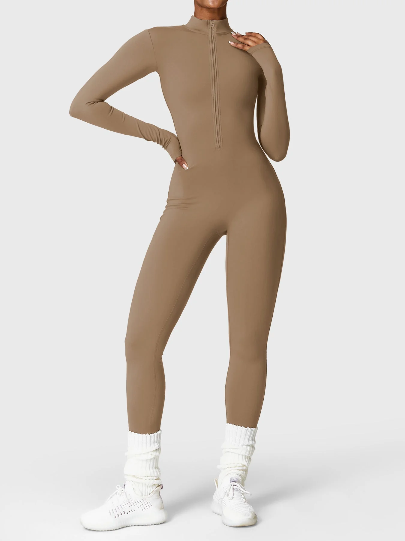 Yeoreo Belle Fleece Long Sleeve Zipper Jumpsuit - Image 23