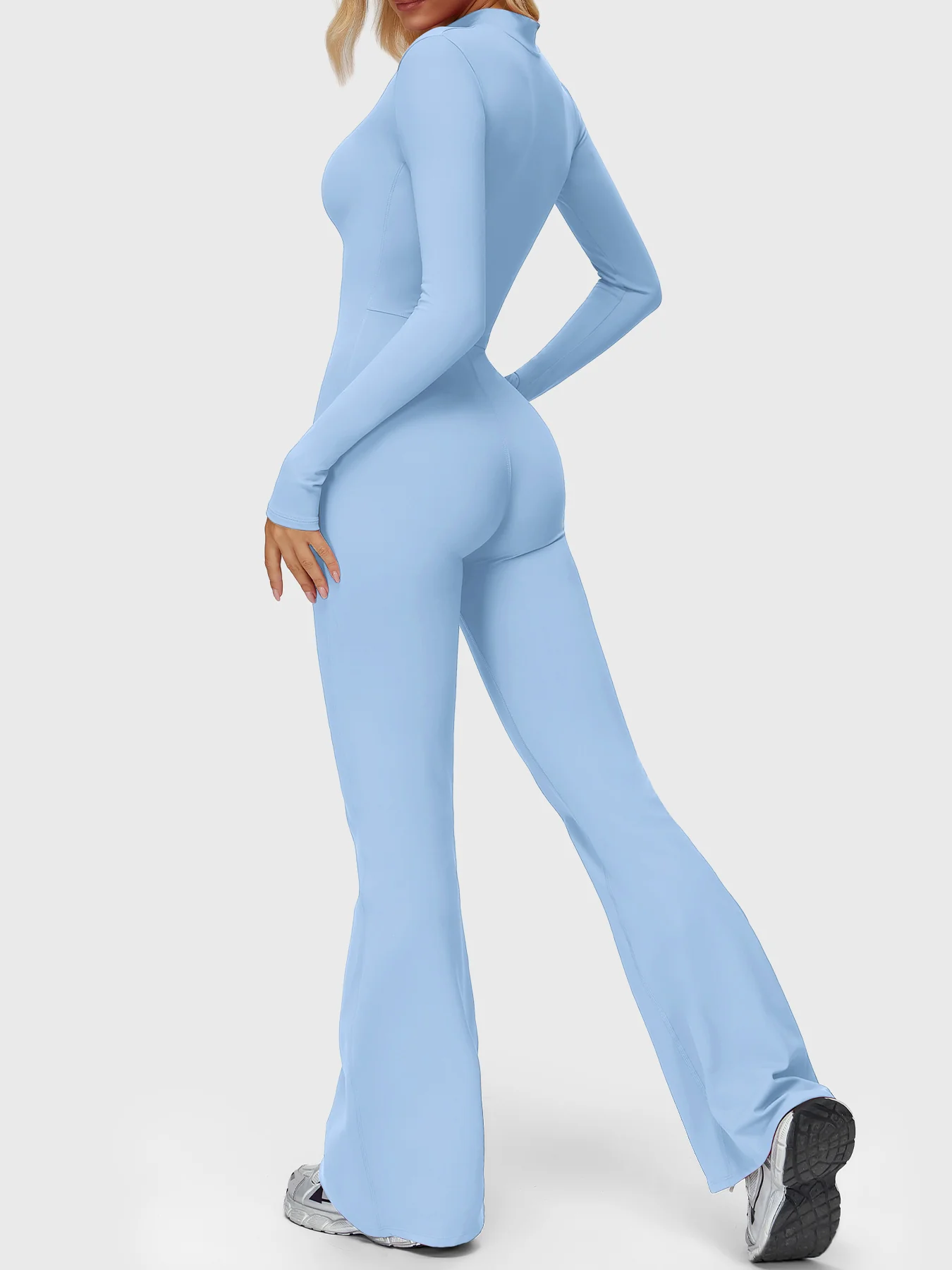 Yeoreo Belle Long Sleeve Zipper Flared Jumpsuit - Image 69