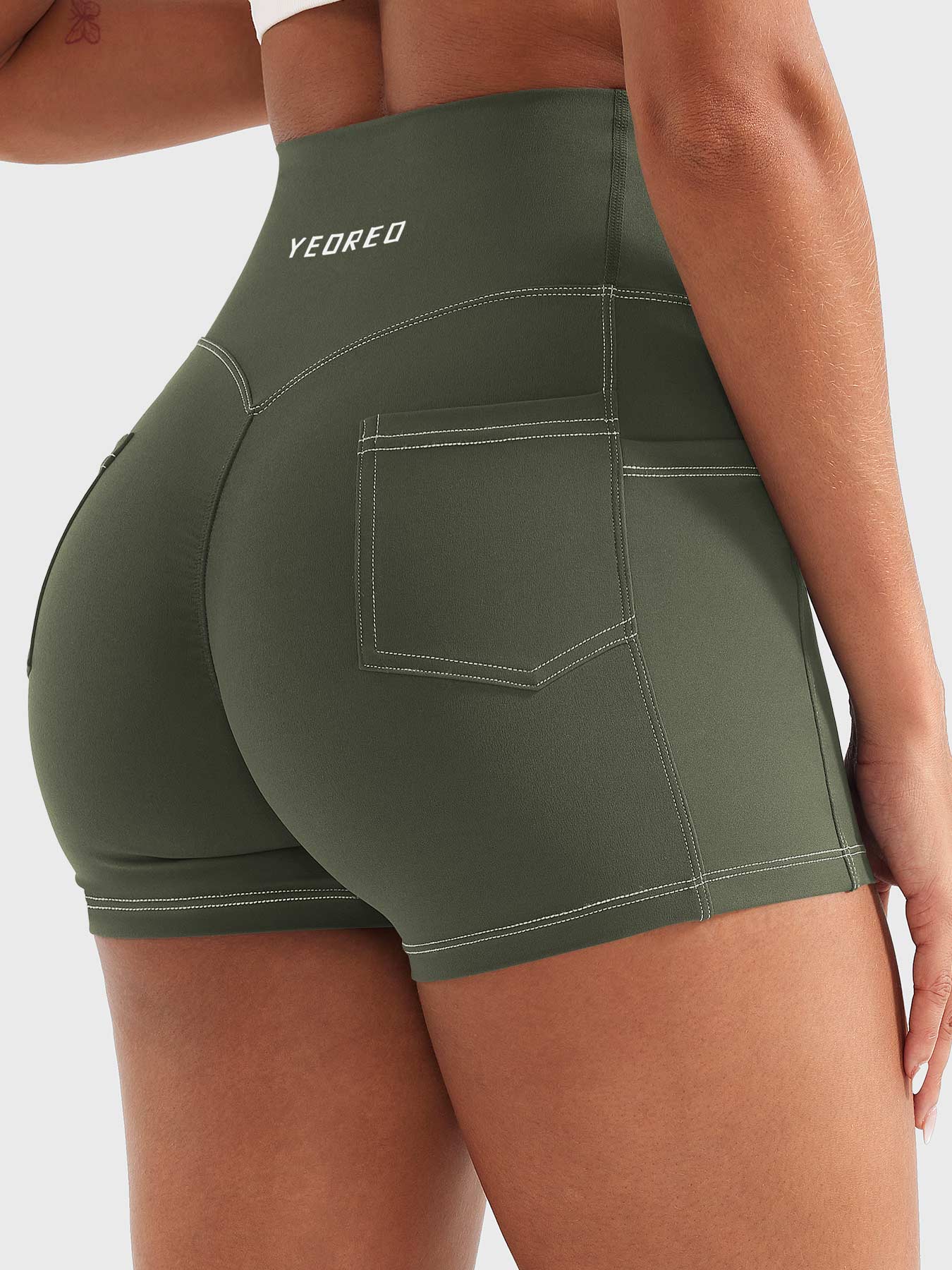 Yeoreo Bernicy 3.6" Faux Denim Shorts - Image 4