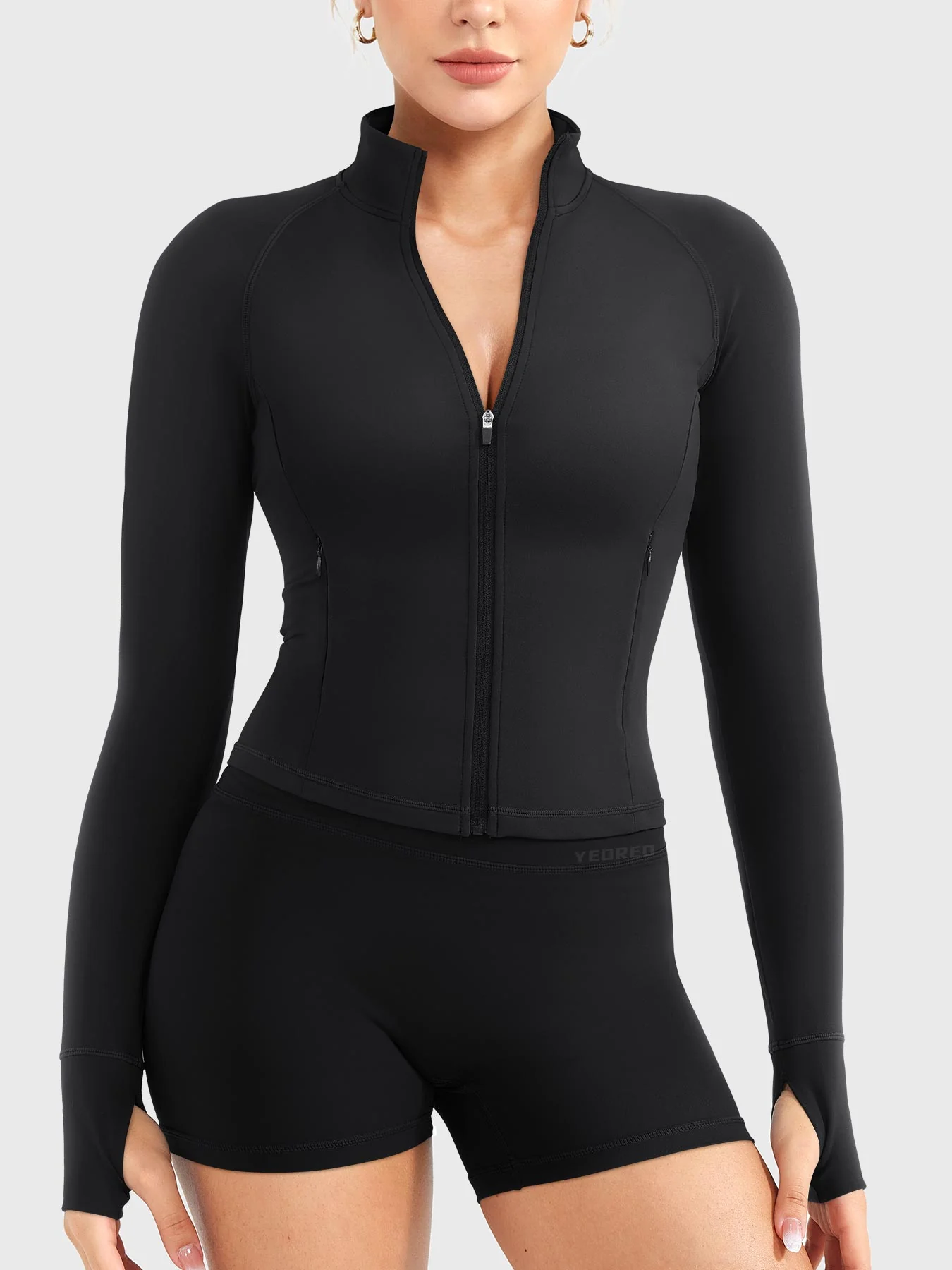 Yeoreo Candecy Zip Up Jacket with Pockets
