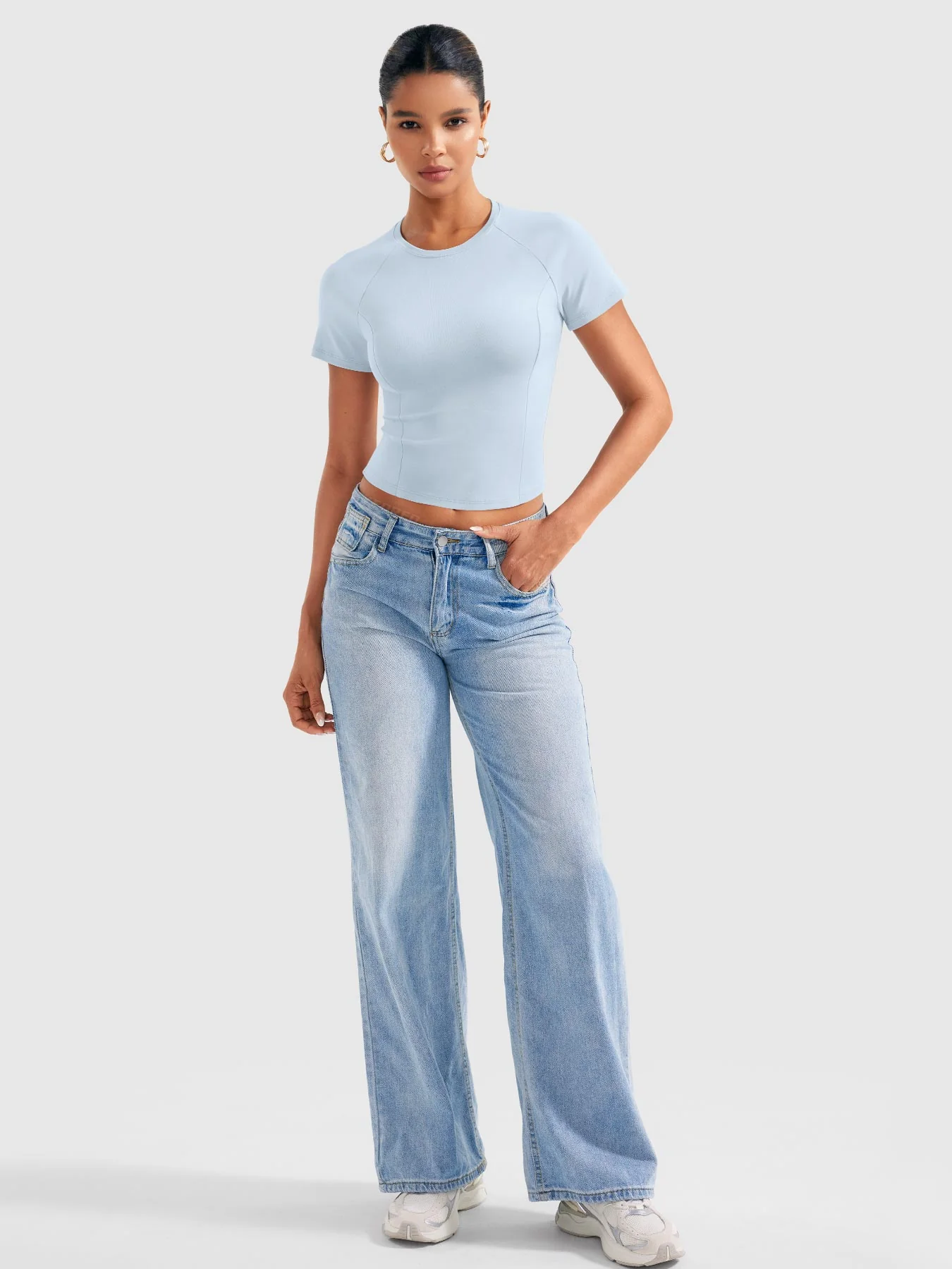 Yeoreo Corriny Raglan Sleeves Cotton T-Shirt - Image 12