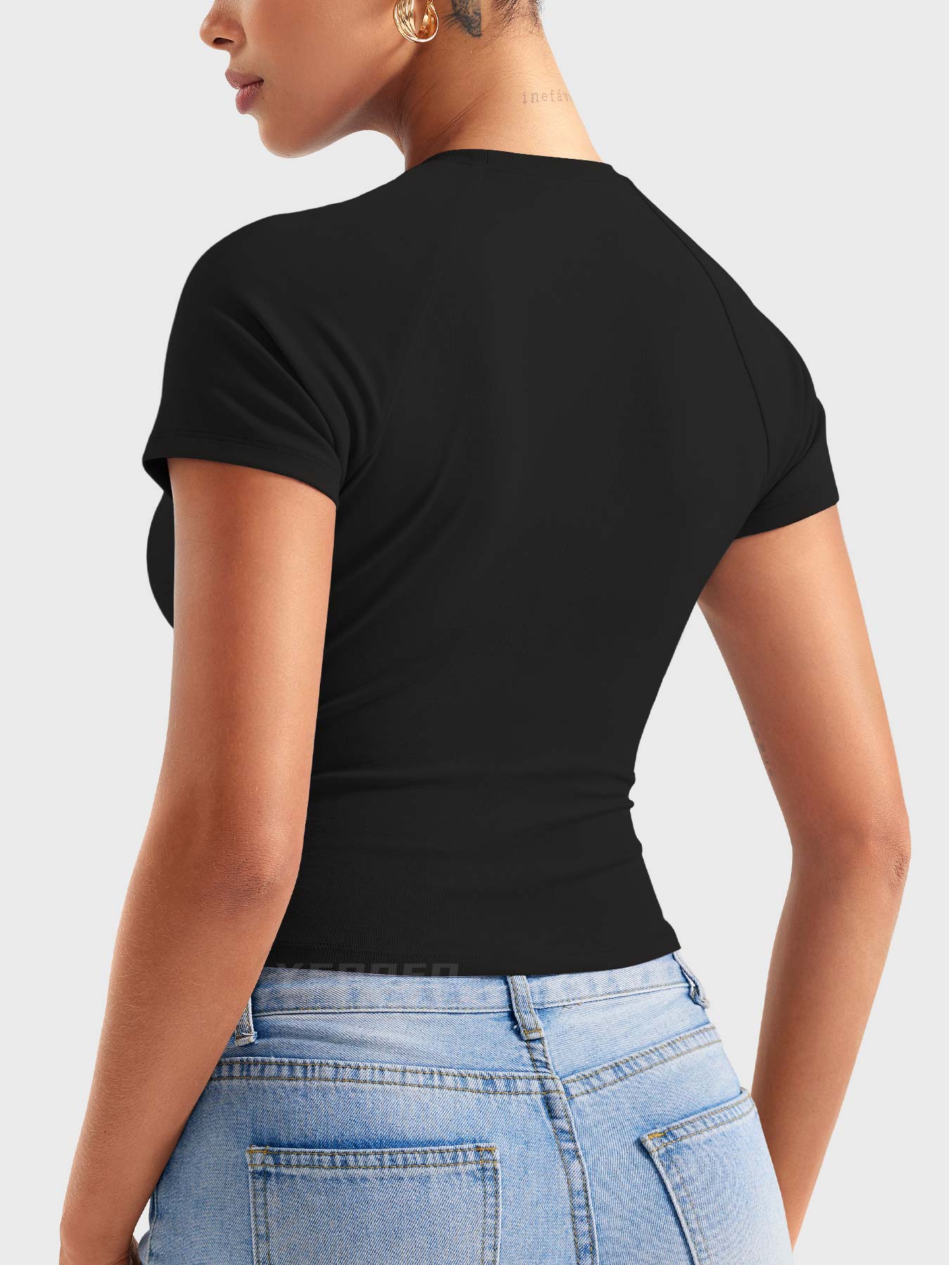 Yeoreo Corriny Raglan Sleeves Cotton T-Shirt - Image 14