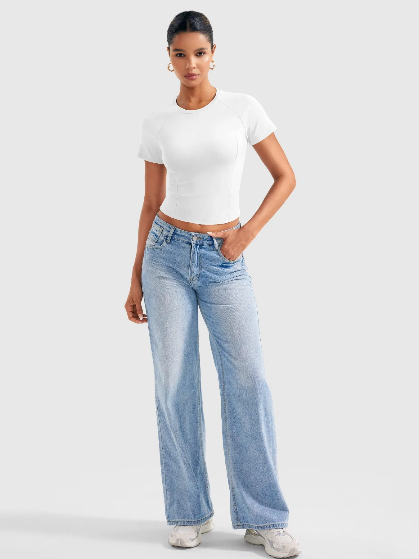 Yeoreo Corriny Raglan Sleeves Cotton T-Shirt - Image 30