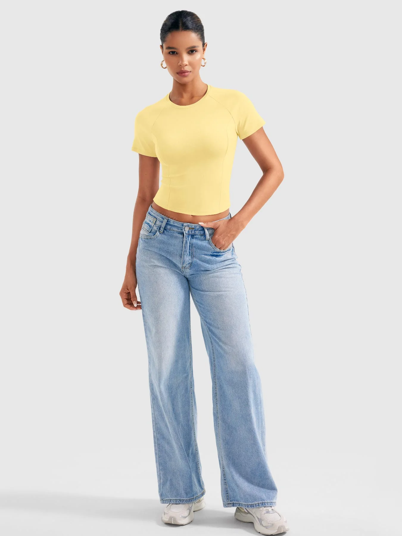 Yeoreo Corriny Raglan Sleeves Cotton T-Shirt - Image 6