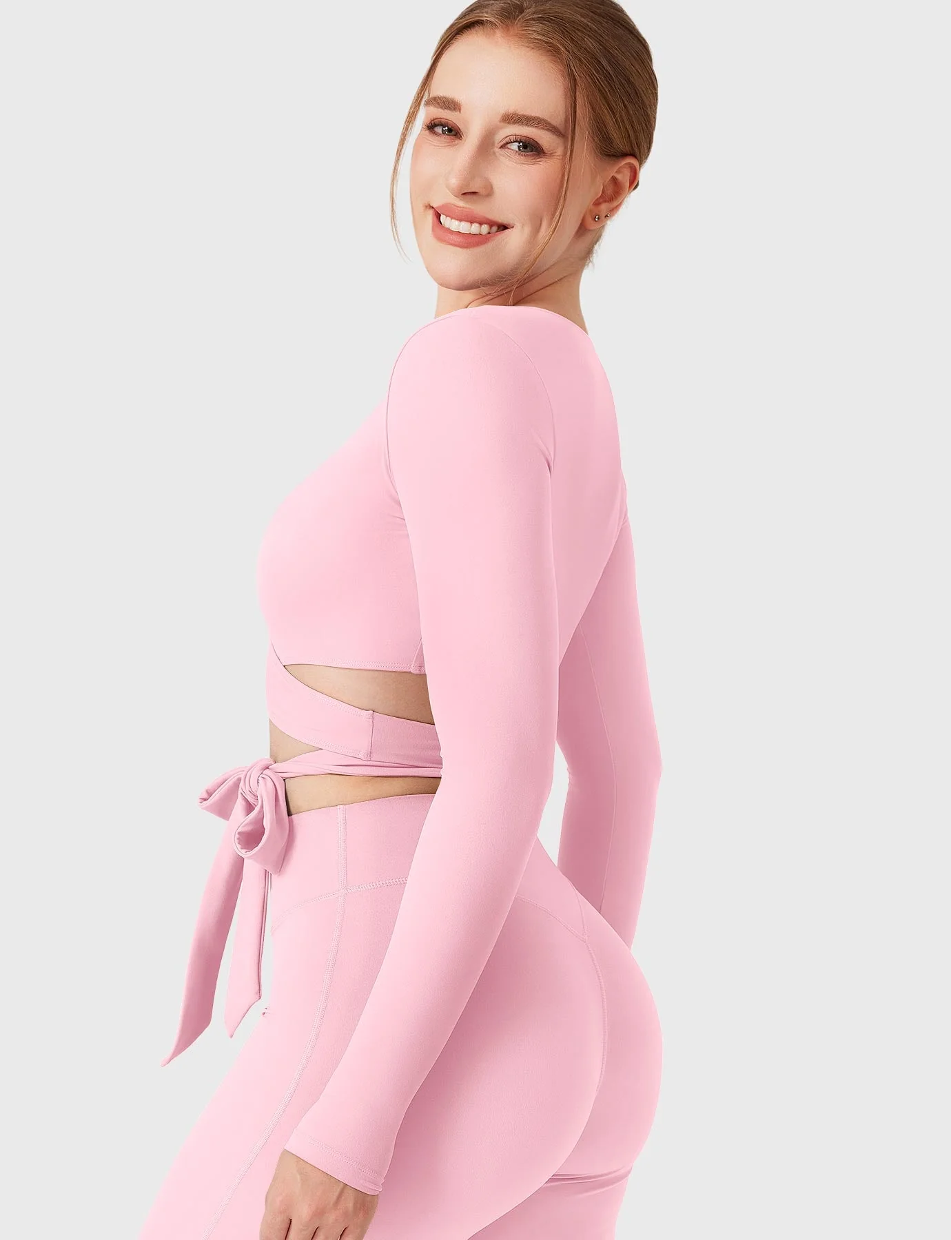Yeoreo Dagney Long Sleeve Ballet Wrap Top - Image 14
