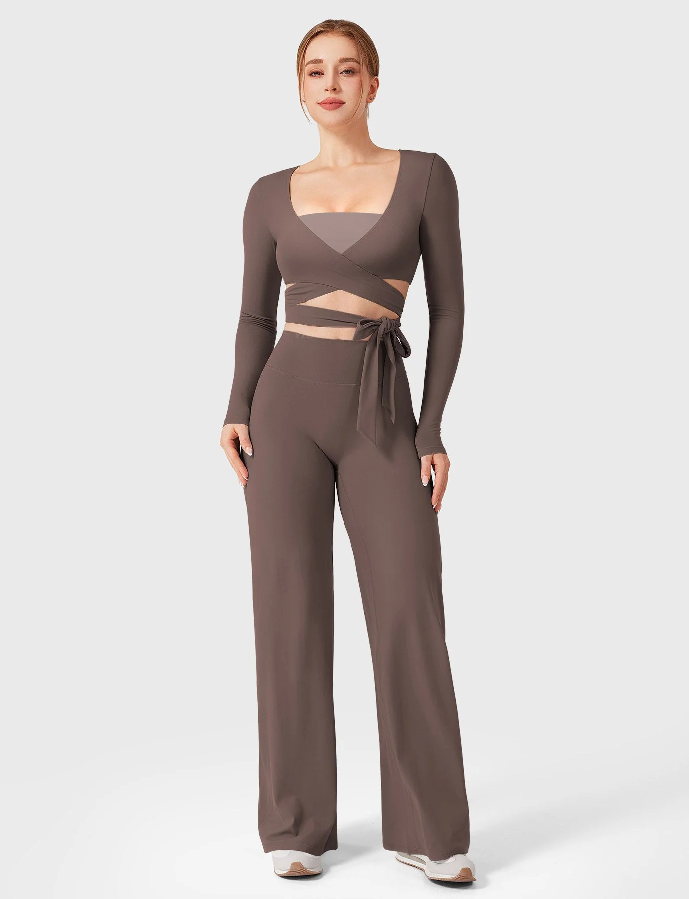 Yeoreo Dagney Long Sleeve Ballet Wrap Top - Image 20