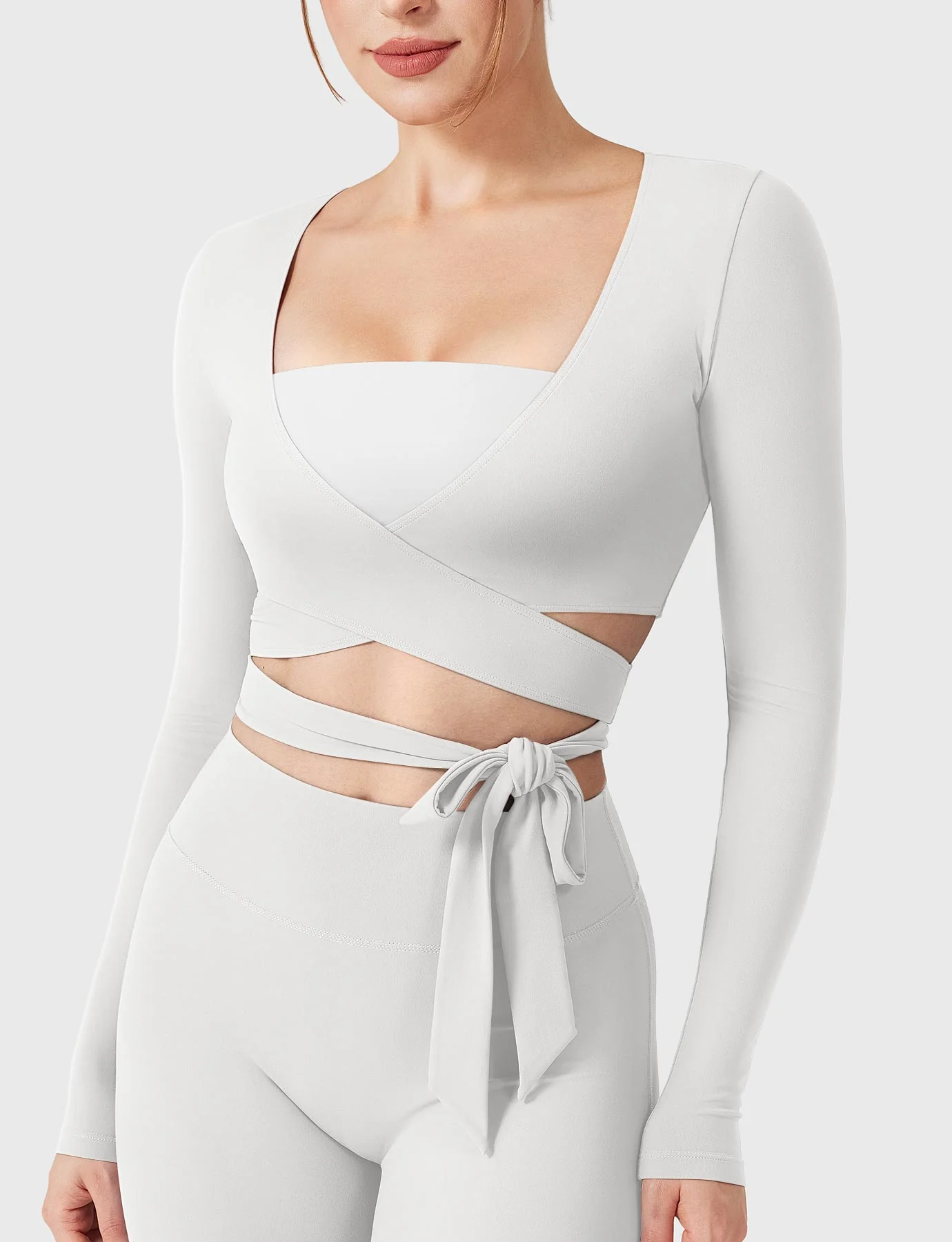 Yeoreo Dagney Long Sleeve Ballet Wrap Top - Image 21