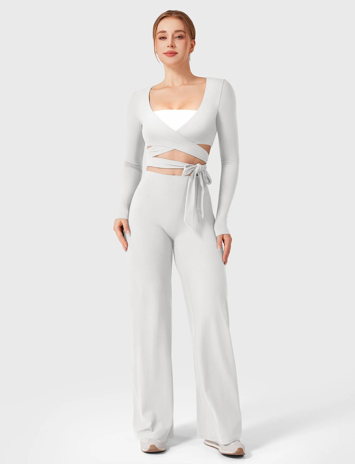 Yeoreo Dagney Long Sleeve Ballet Wrap Top - Image 25
