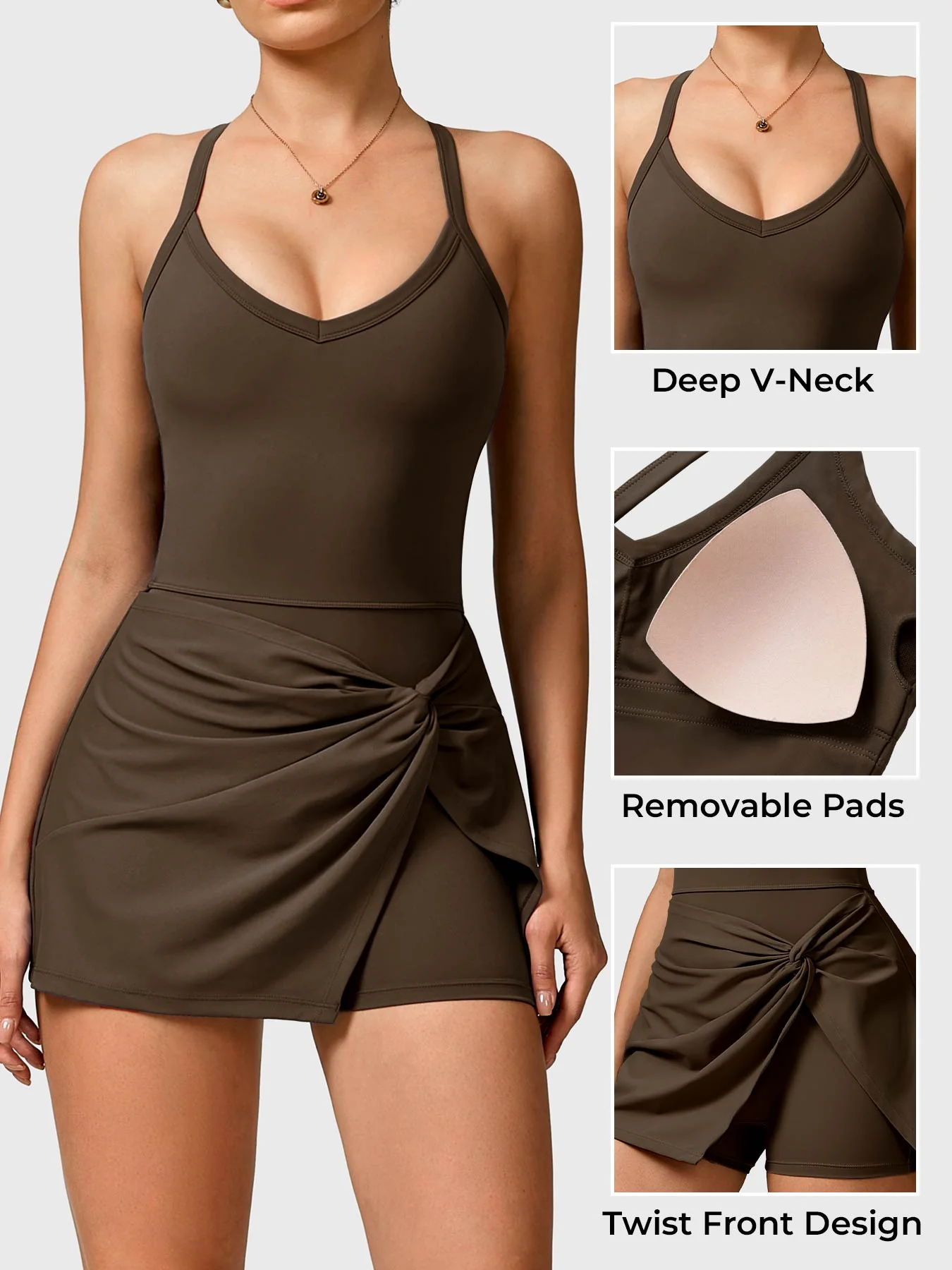 Yeoreo Daisey Twist Front Tennis Dress - Image 15