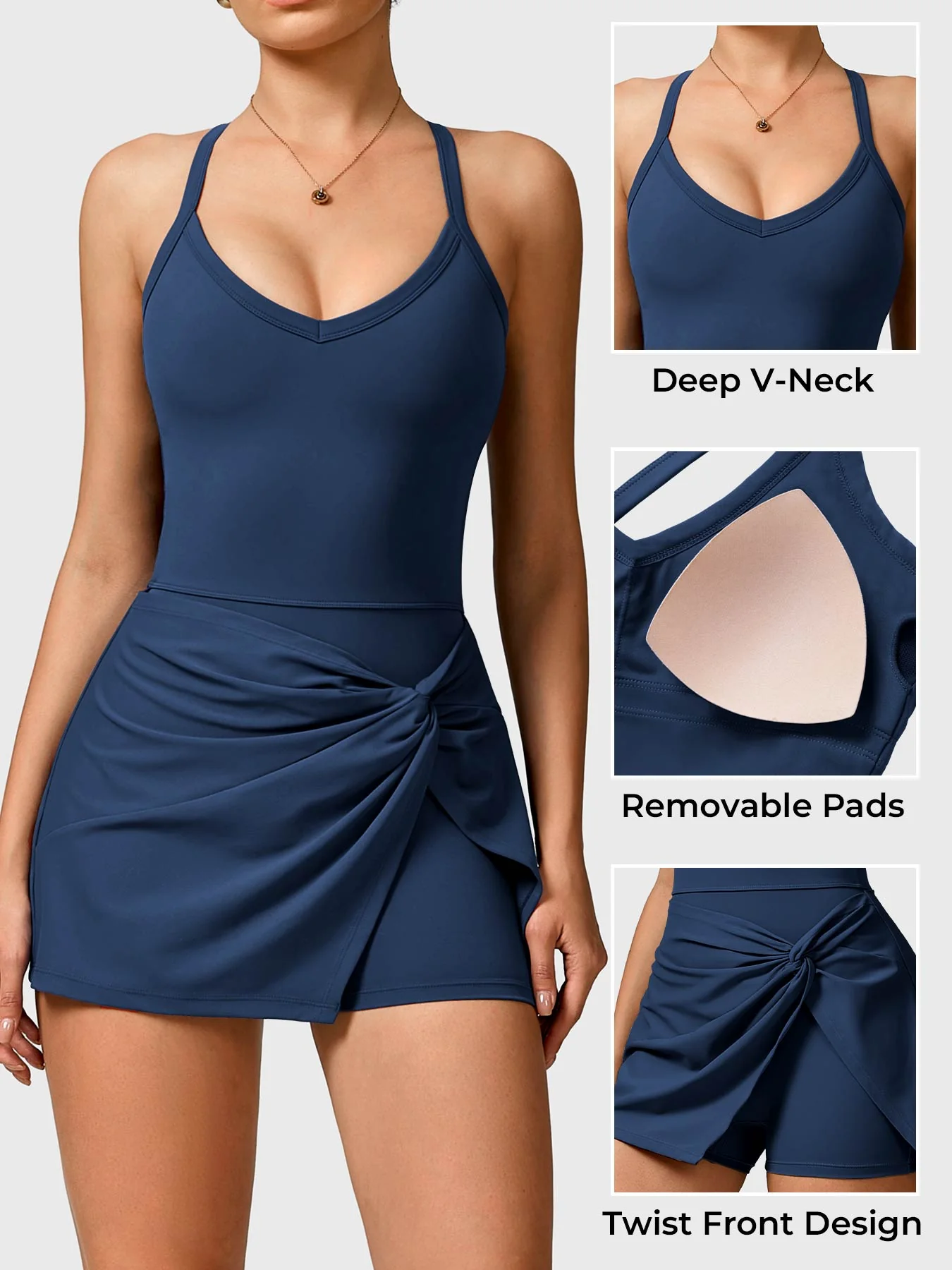 Yeoreo Daisey Twist Front Tennis Dress - Image 3