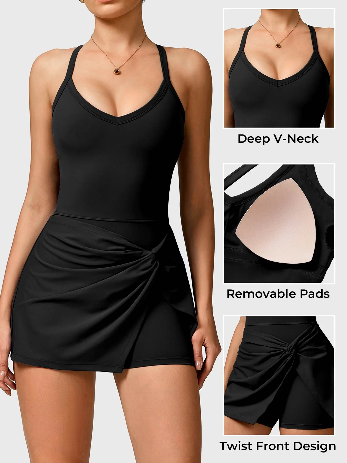 Yeoreo Daisey Twist Front Tennis Dress - Image 9