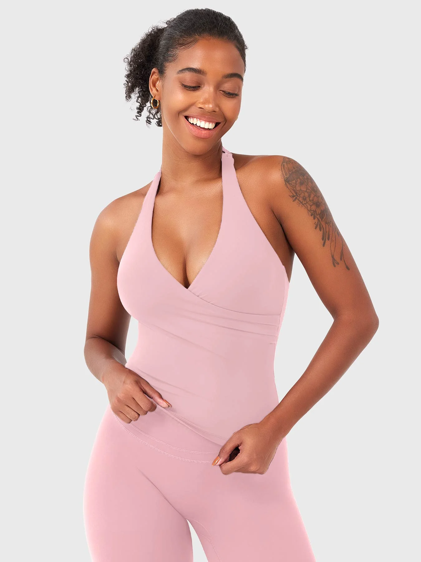 Yeoreo Elevine V Halter Tank - Image 5