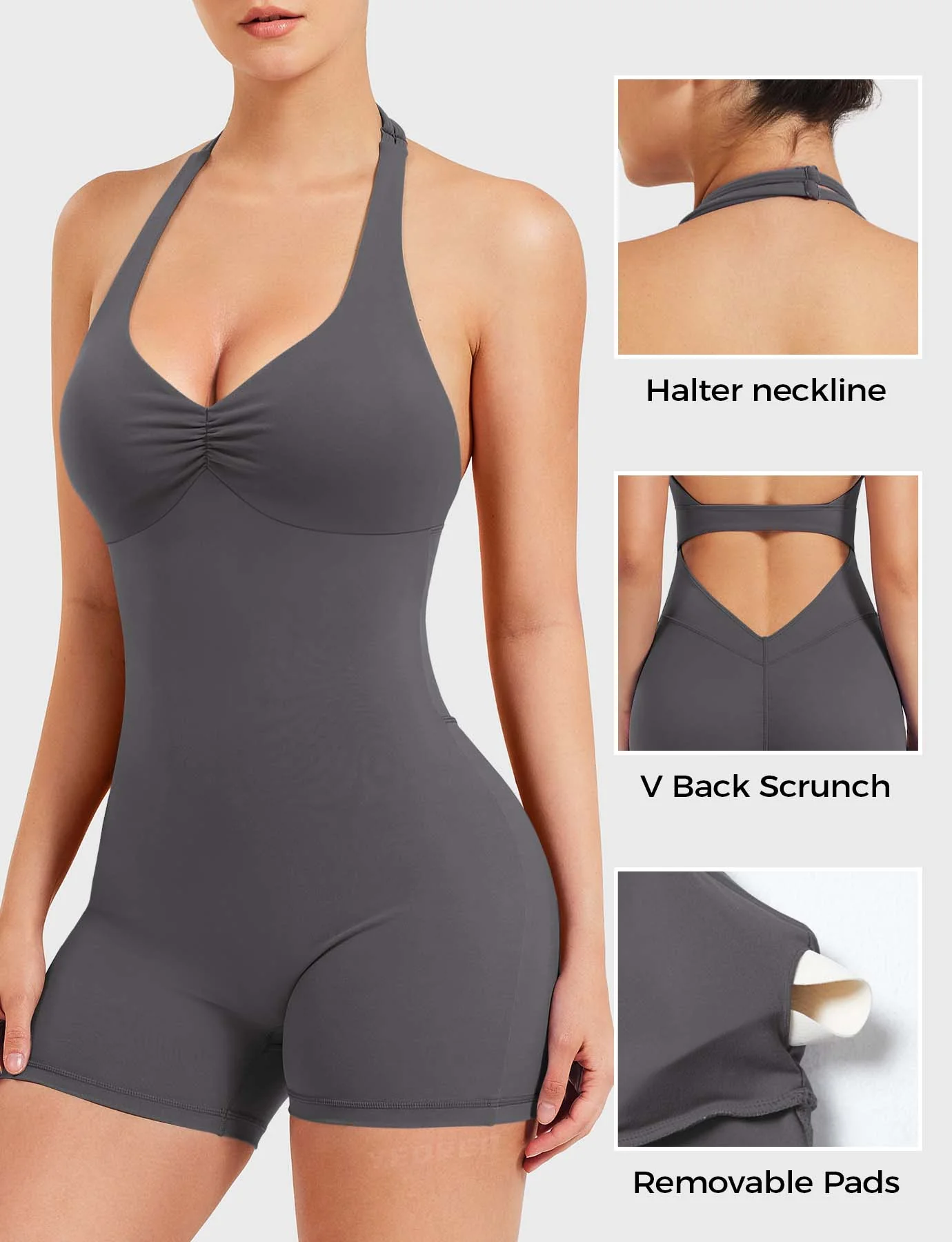 Yeoreo Joceline Backless Halter Romper - Image 17