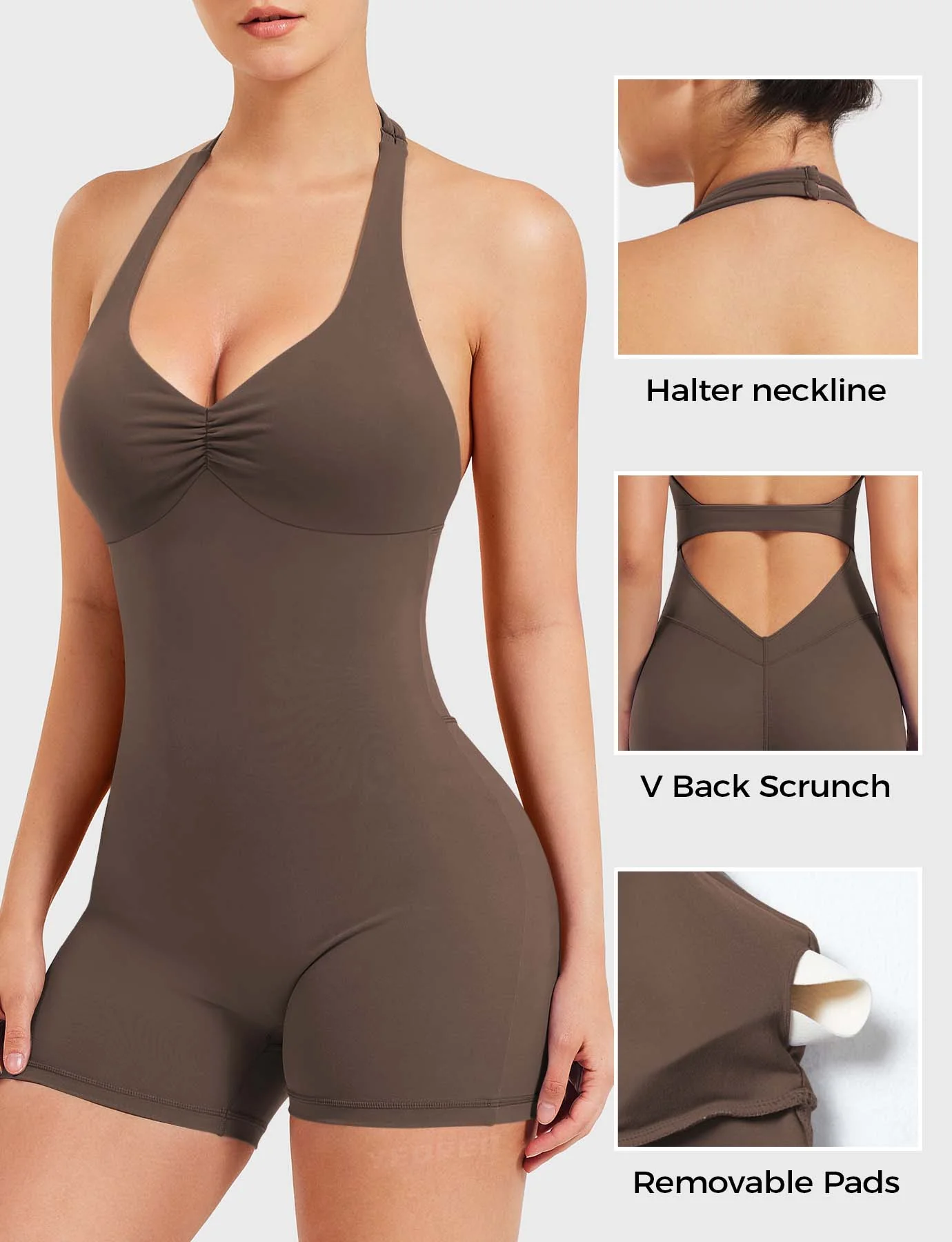 Yeoreo Joceline Backless Halter Romper - Image 23