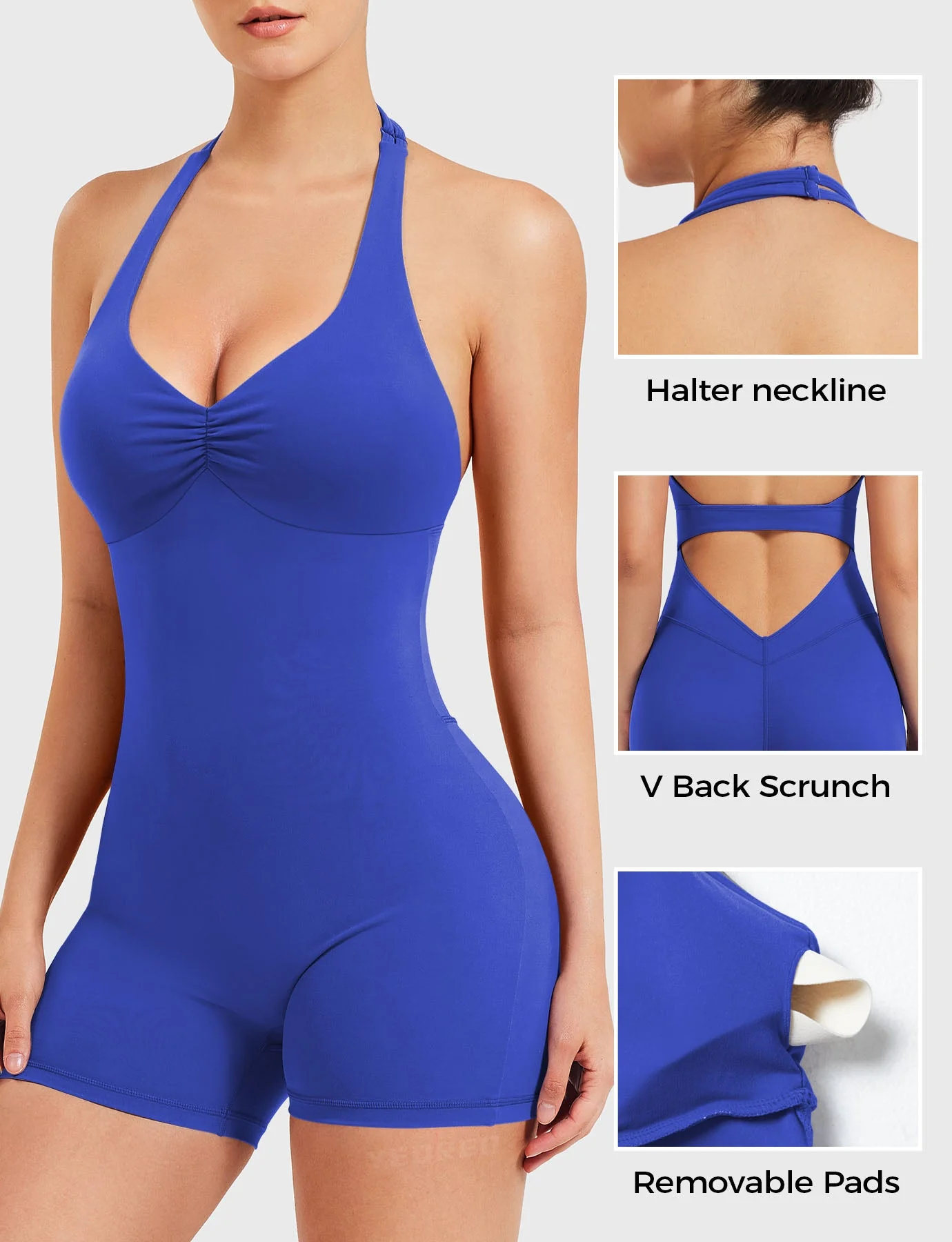Yeoreo Joceline Backless Halter Romper - Image 29