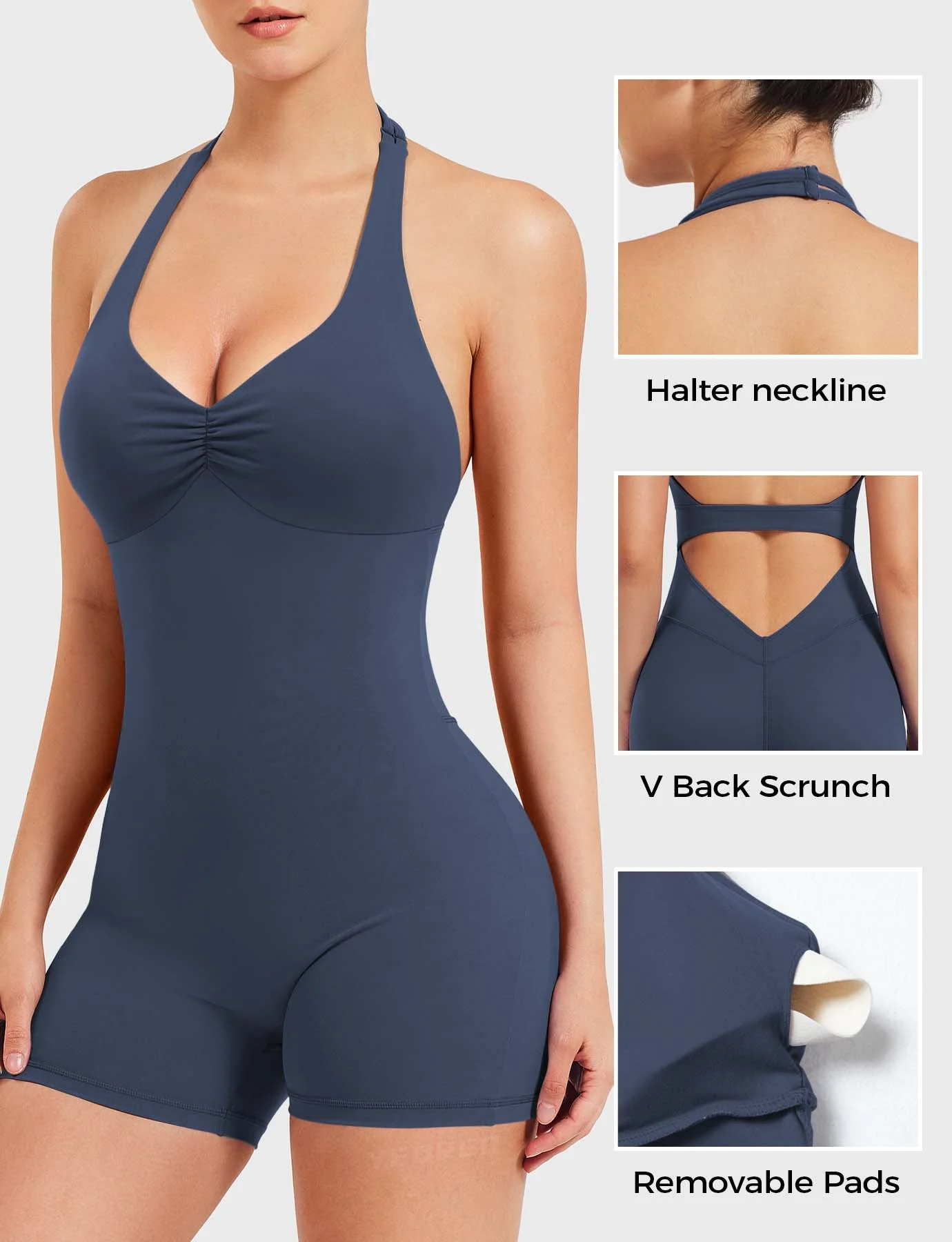Yeoreo Joceline Backless Halter Romper - Image 35