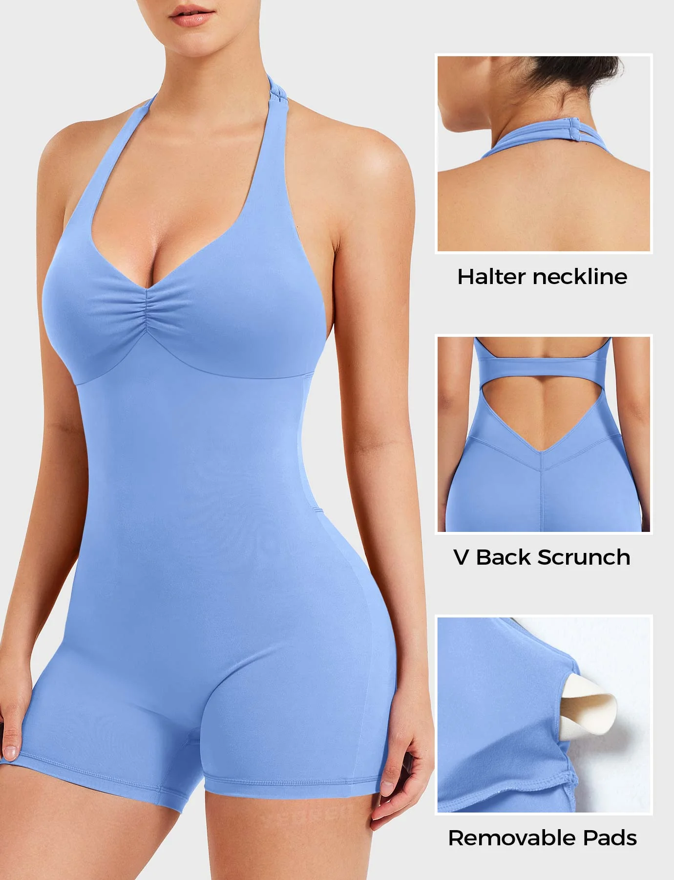 Yeoreo Joceline Backless Halter Romper - Image 41