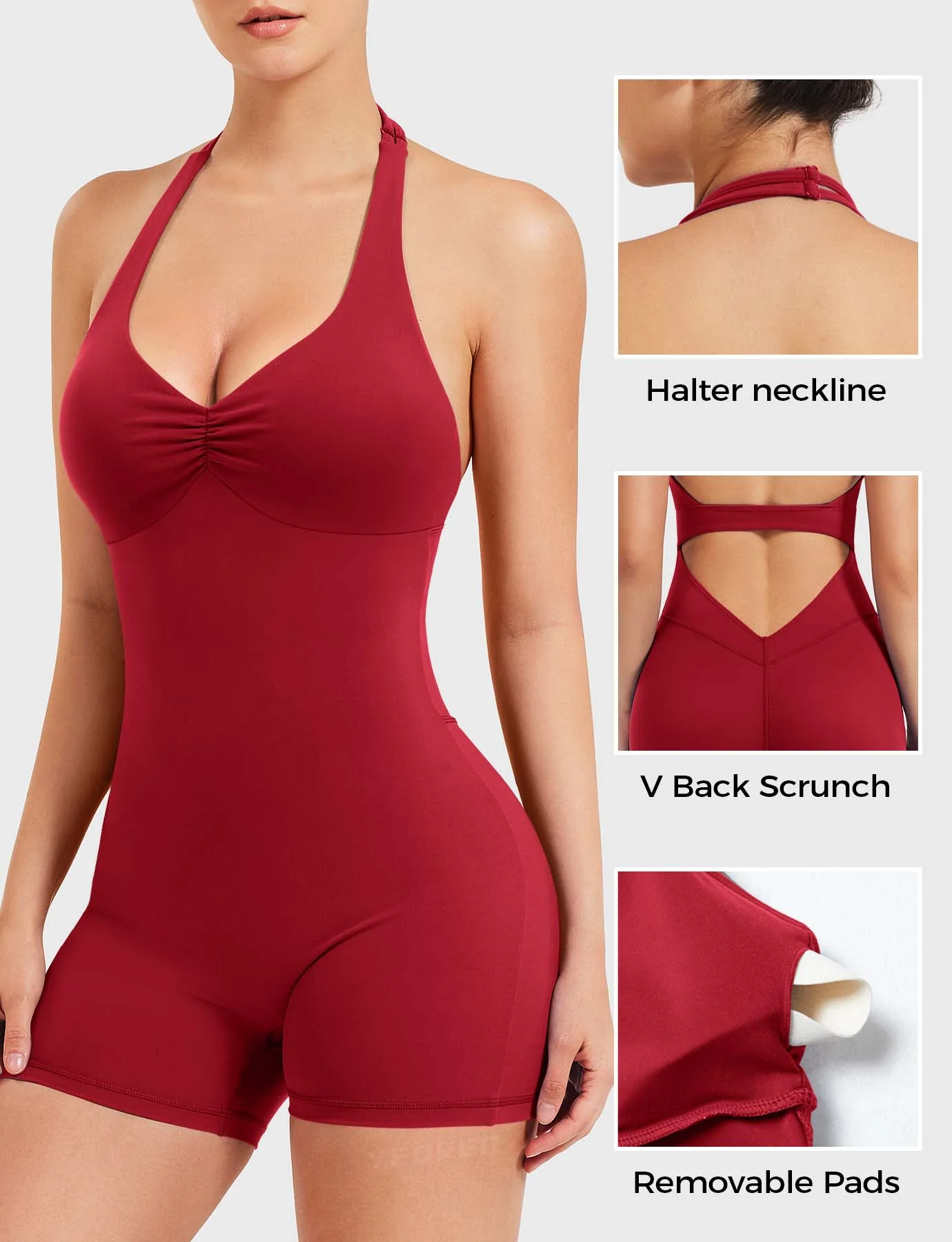 Yeoreo Joceline Backless Halter Romper - Image 5