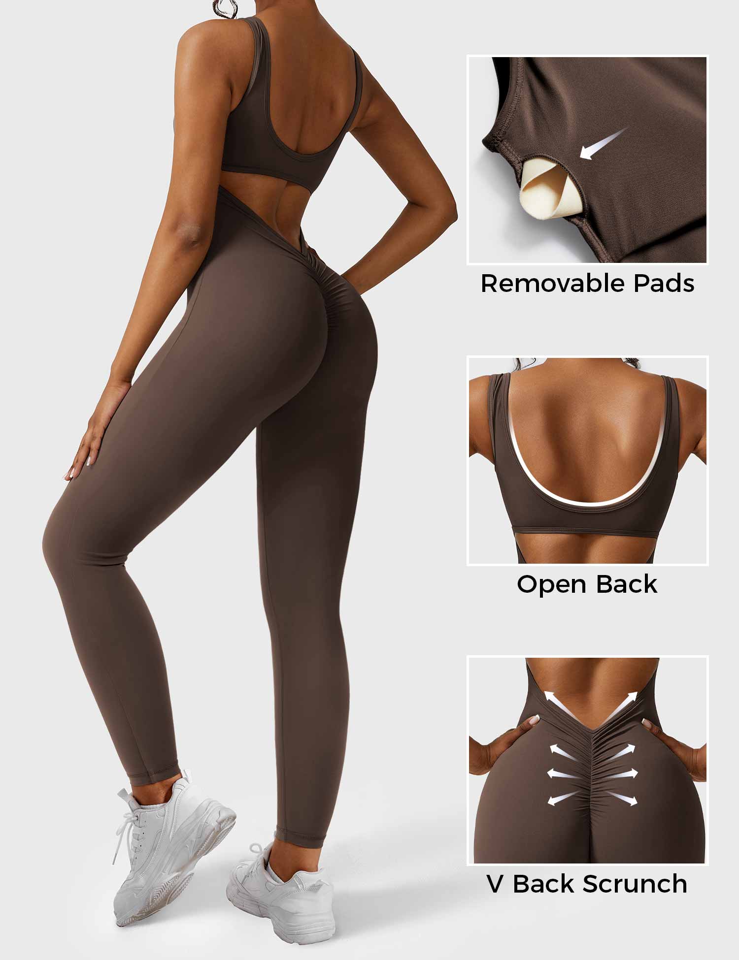 Yeoreo Lizvette V-Back Skinny Jumpsuit - Image 21