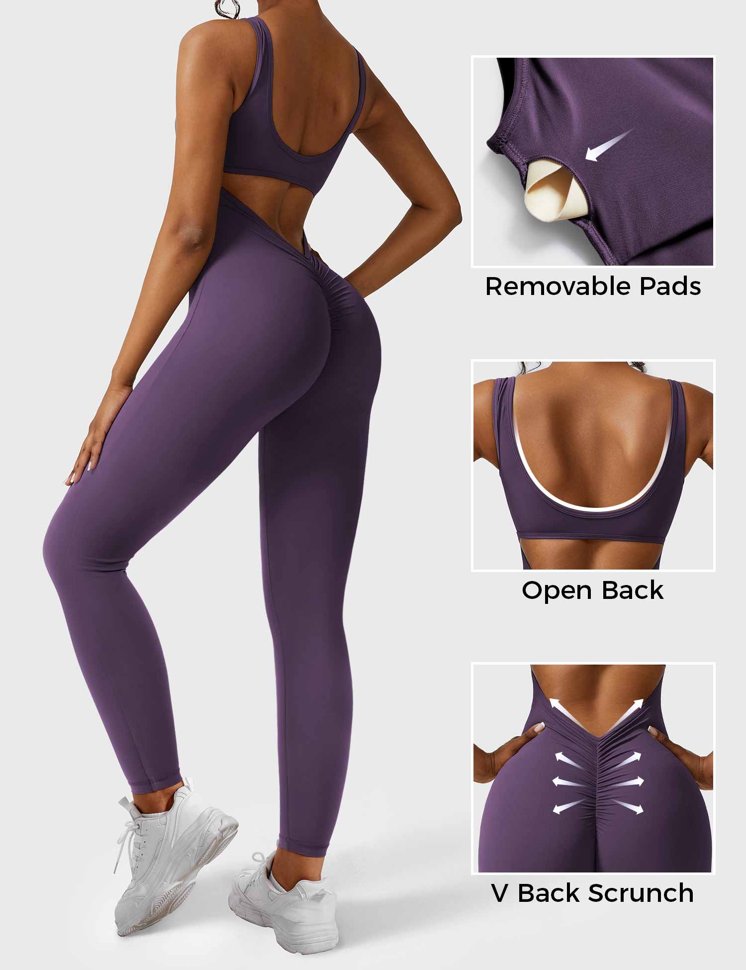 Yeoreo Lizvette V-Back Skinny Jumpsuit - Image 39