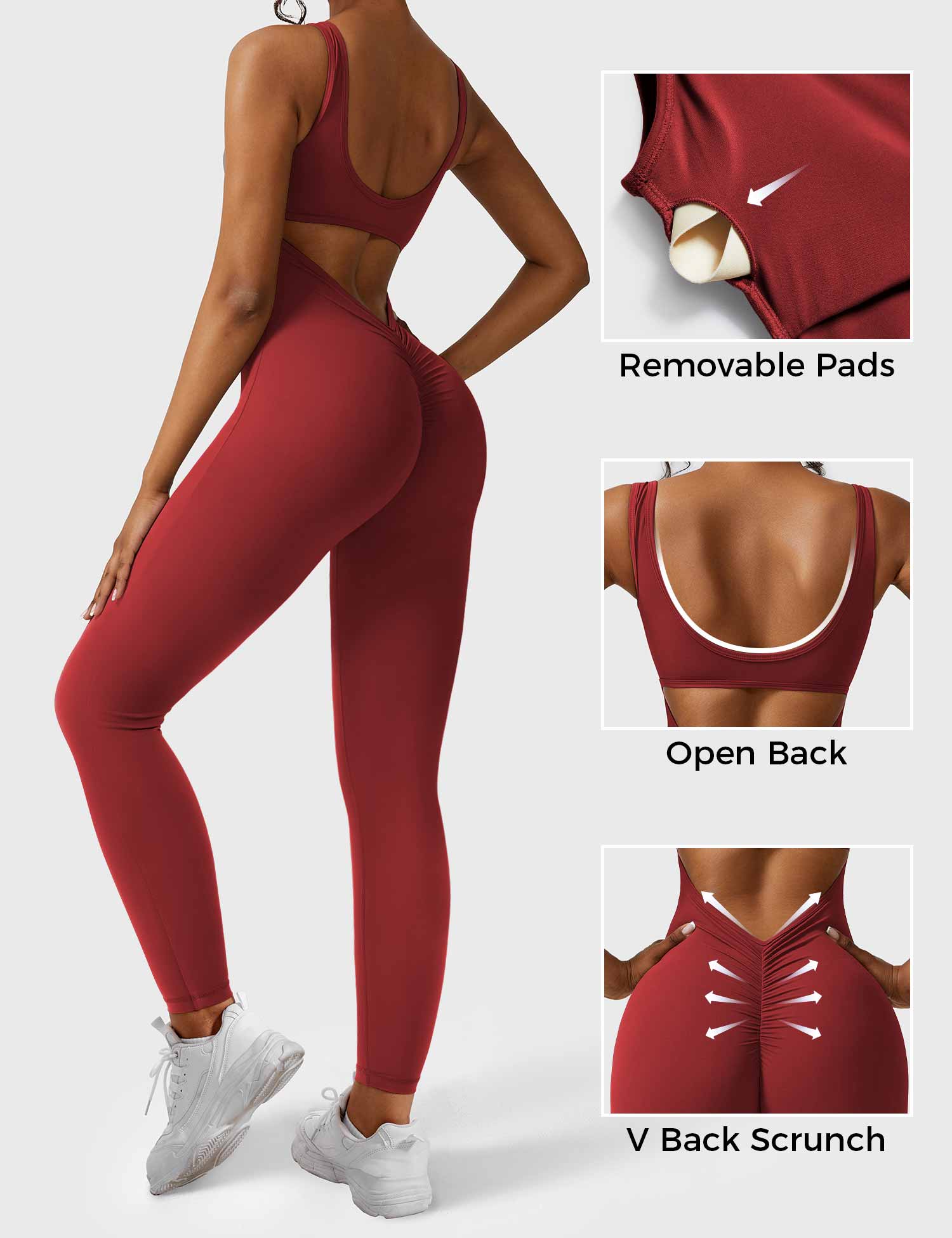 Yeoreo Lizvette V-Back Skinny Jumpsuit - Image 45