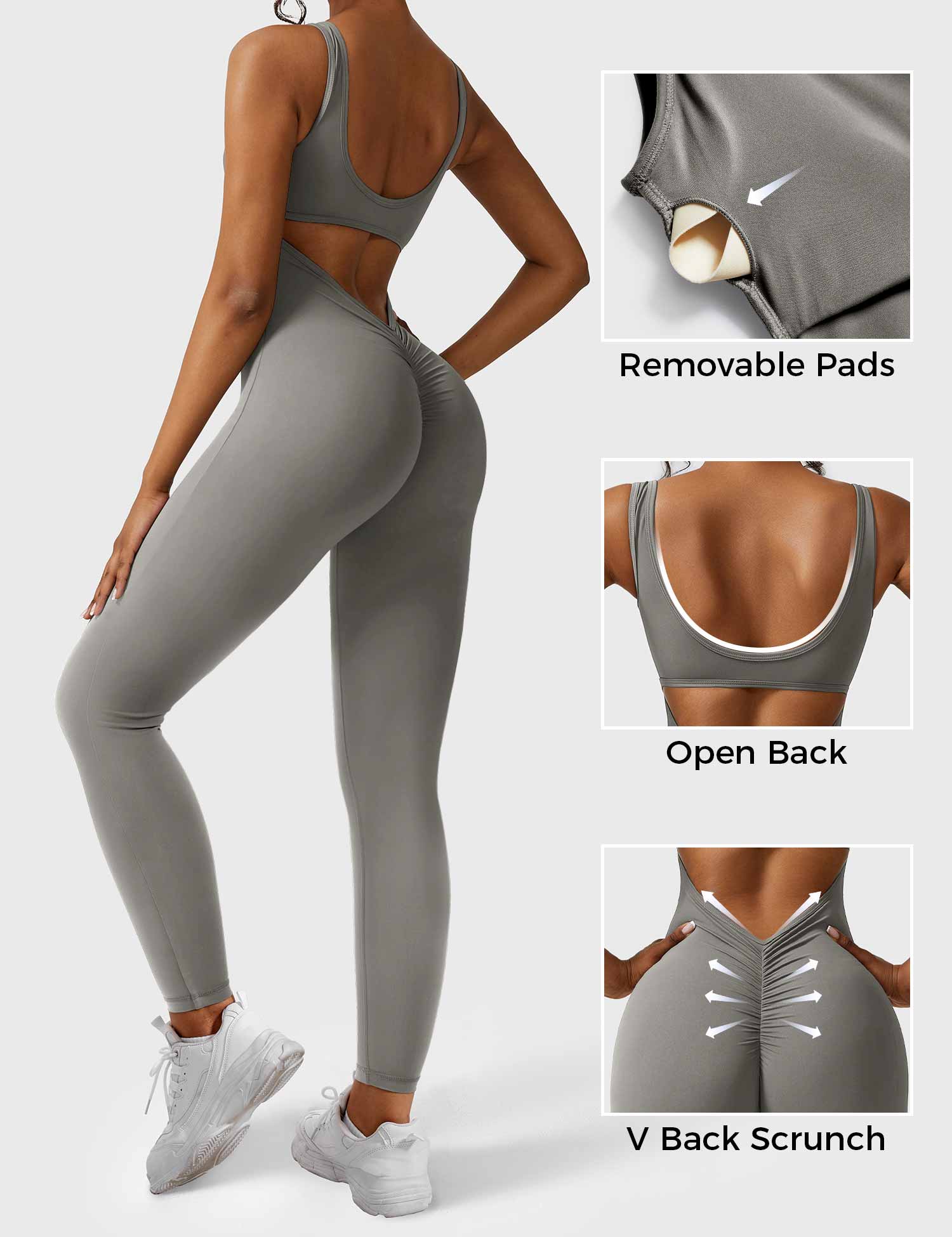 Yeoreo Lizvette V-Back Skinny Jumpsuit - Image 51