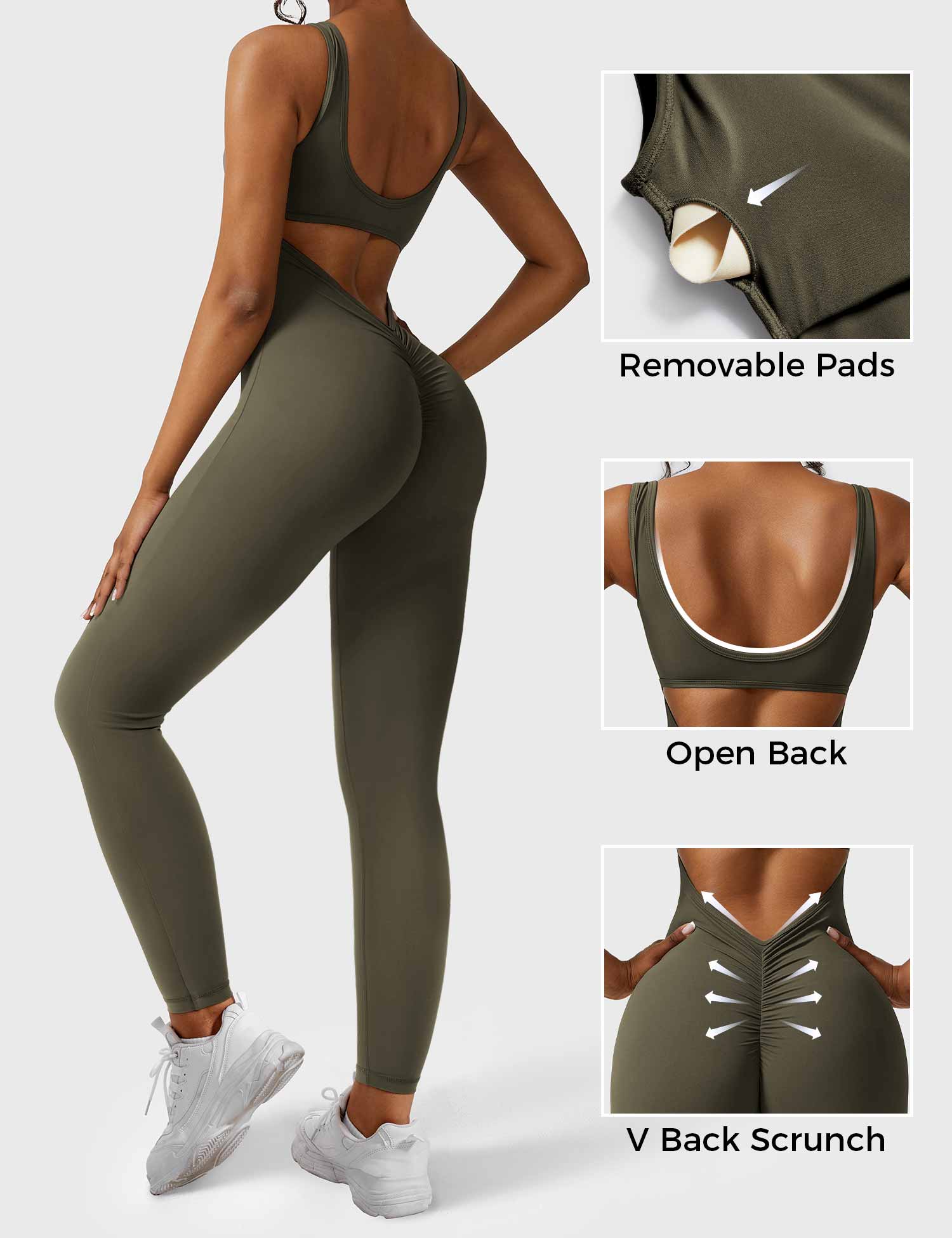 Yeoreo Lizvette V-Back Skinny Jumpsuit - Image 57