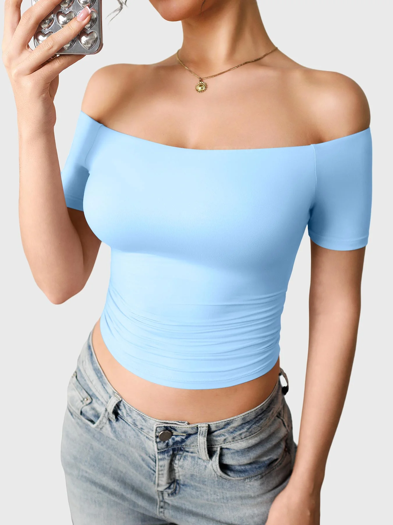 Yeoreo Luzlie Y2K One-Shoulder Top - Image 16