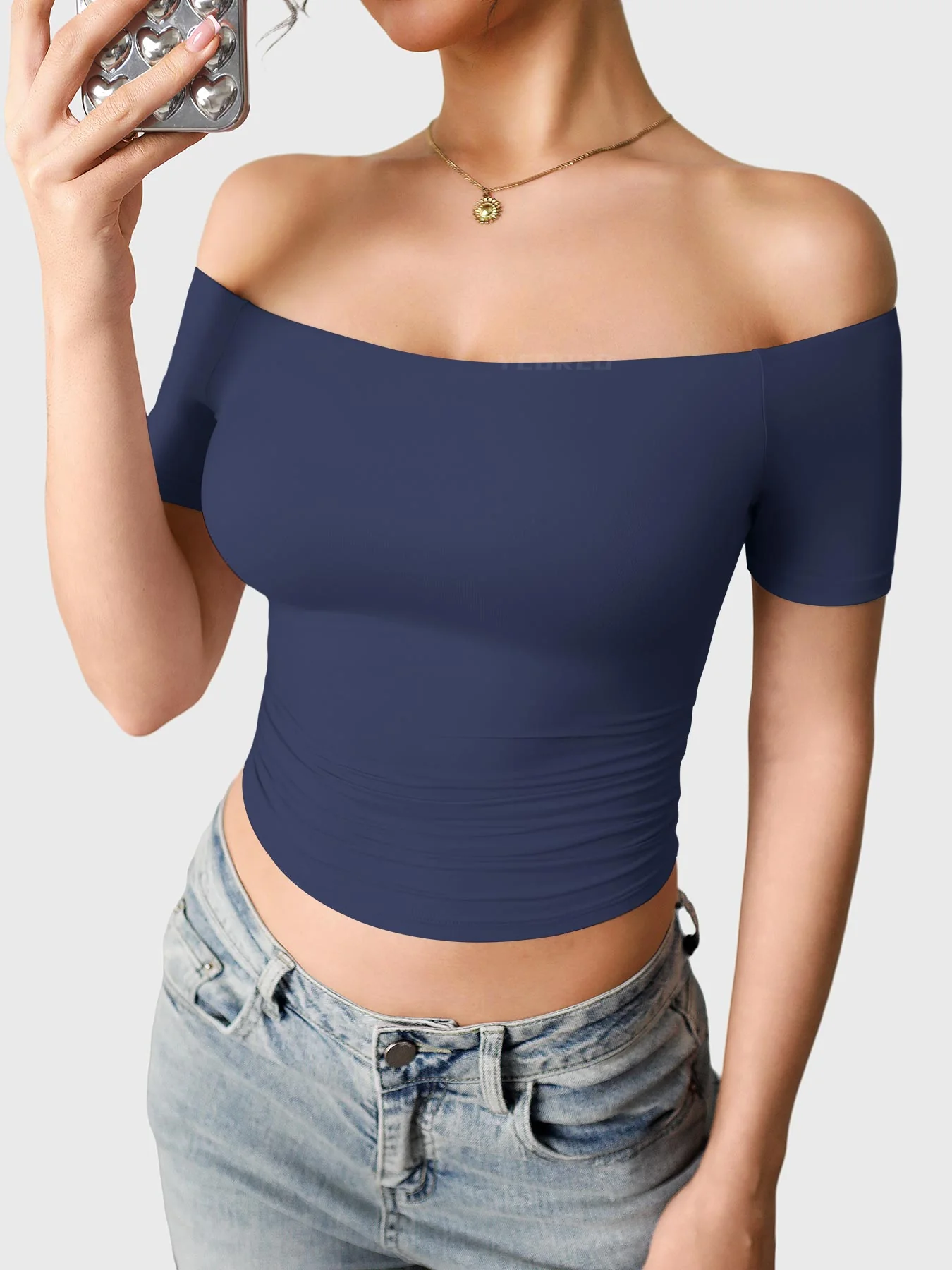 Yeoreo Luzlie Y2K One-Shoulder Top - Image 46