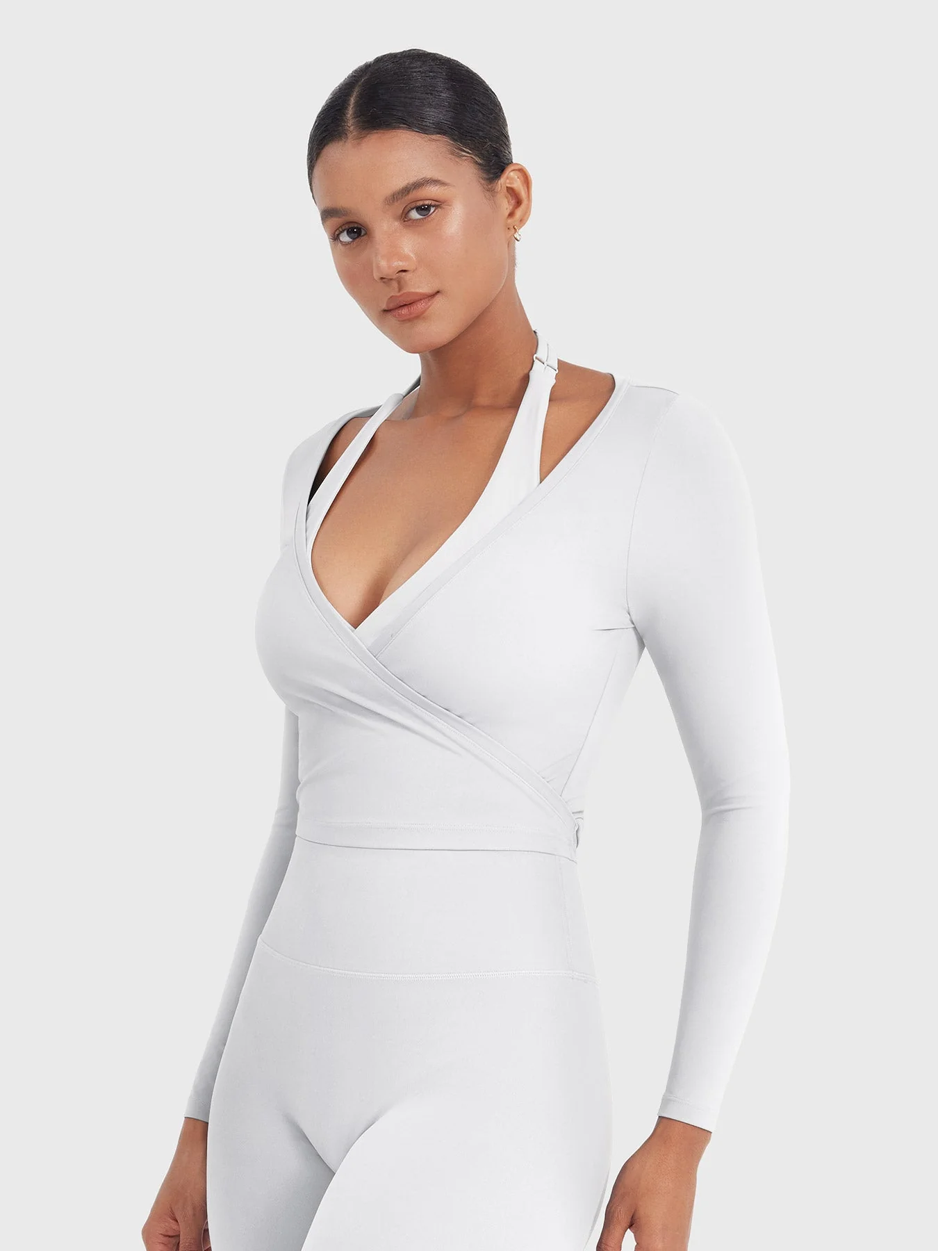 Yeoreo Michelie Long Sleeve Ballet Wrap Top - Image 33