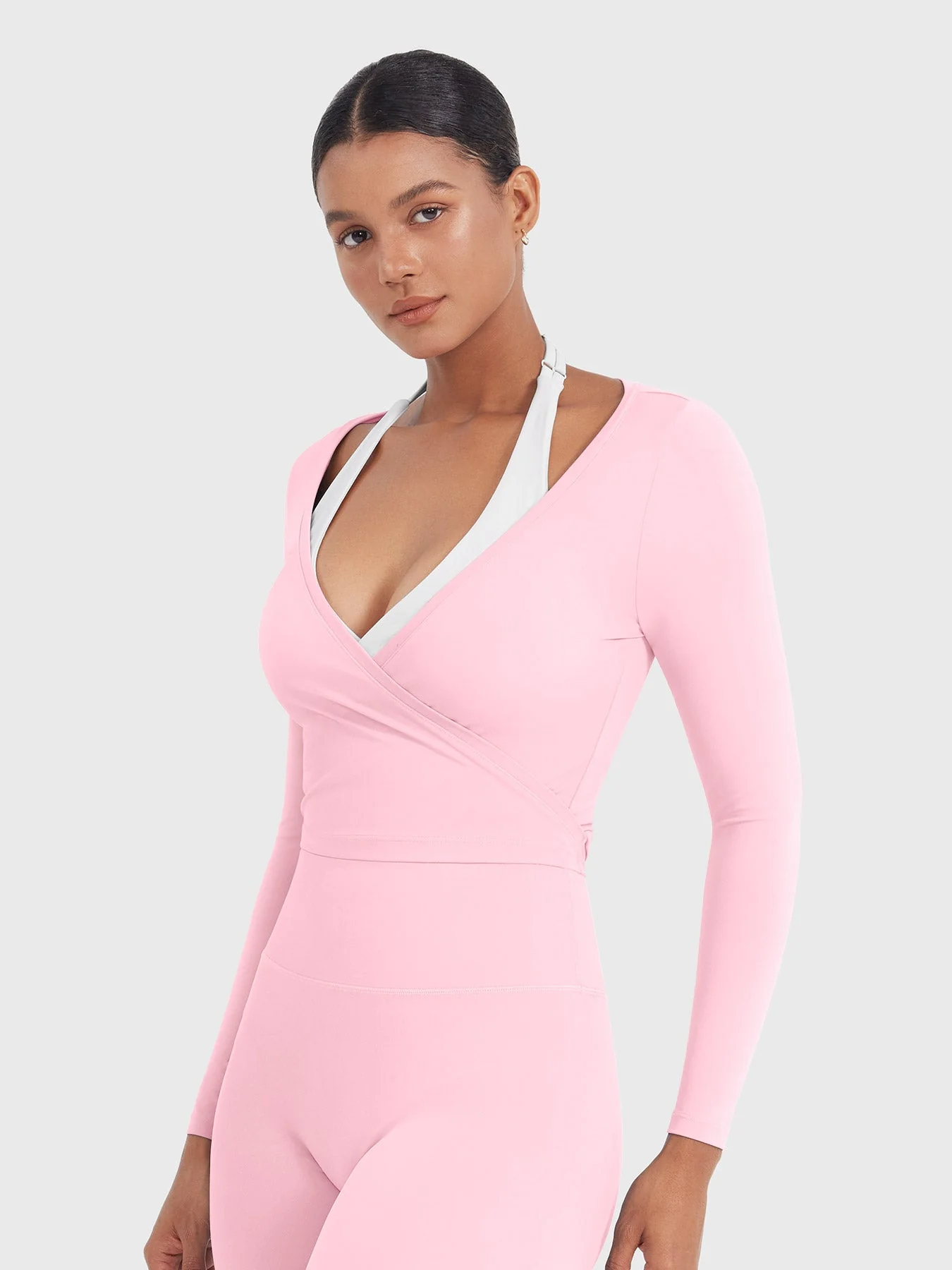 Yeoreo Michelie Long Sleeve Ballet Wrap Top - Image 9