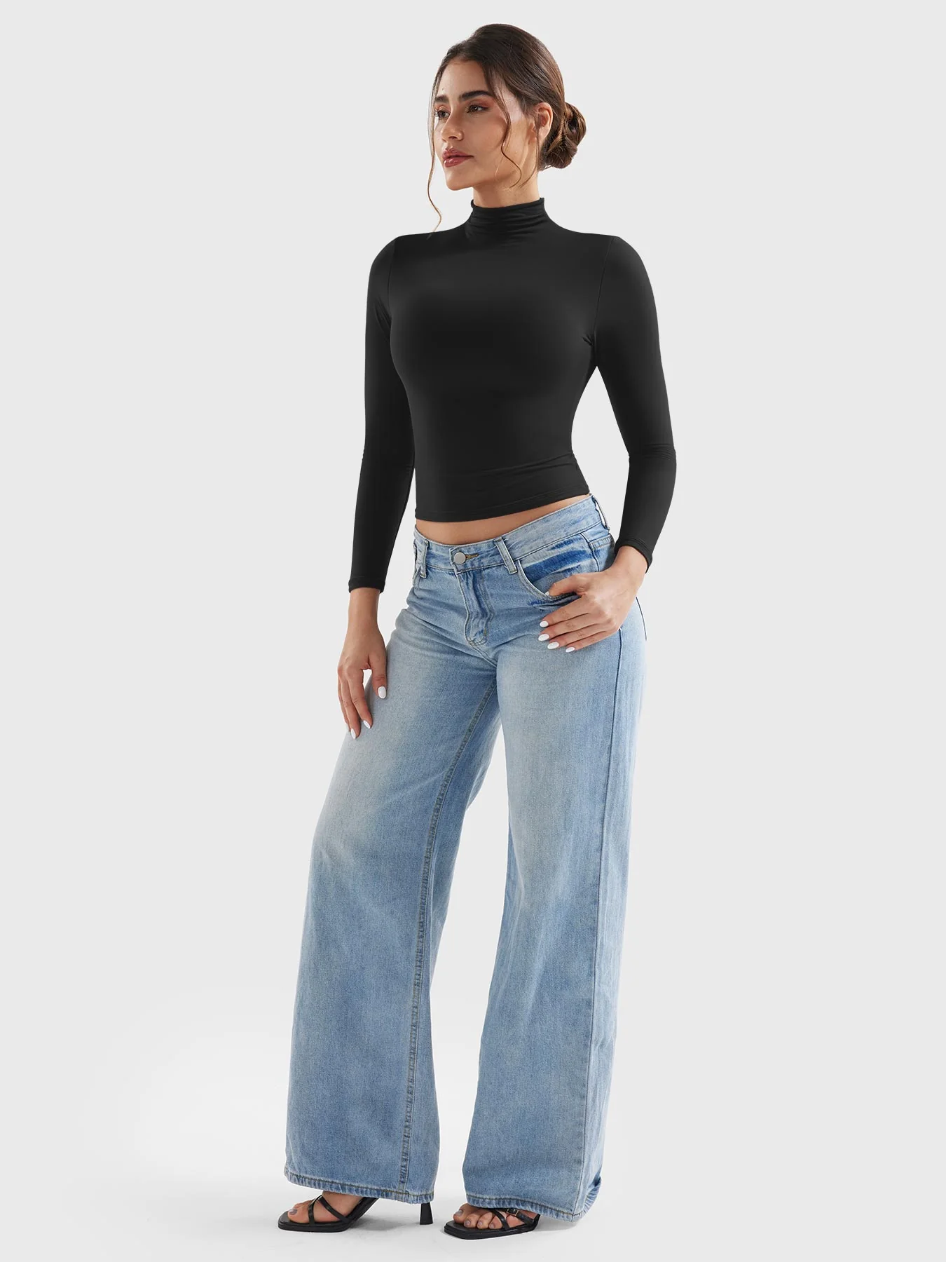 Yeoreo Sariah Turtleneck Long Sleeve Shirt - Image 11