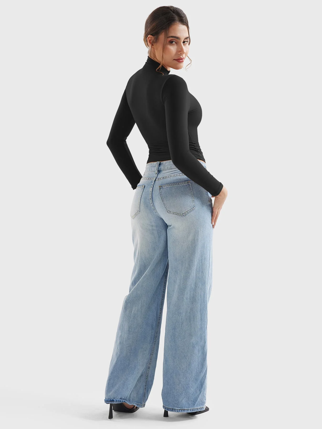 Yeoreo Sariah Turtleneck Long Sleeve Shirt - Image 12