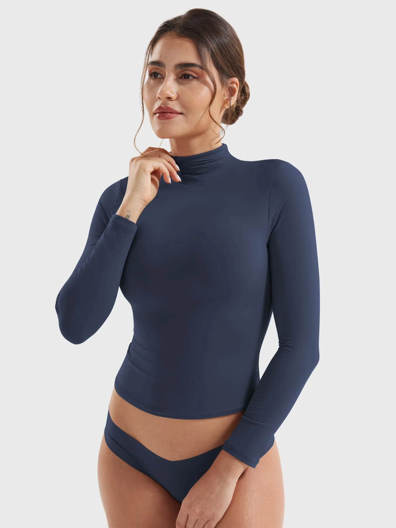 Yeoreo Sariah Turtleneck Long Sleeve Shirt - Image 15