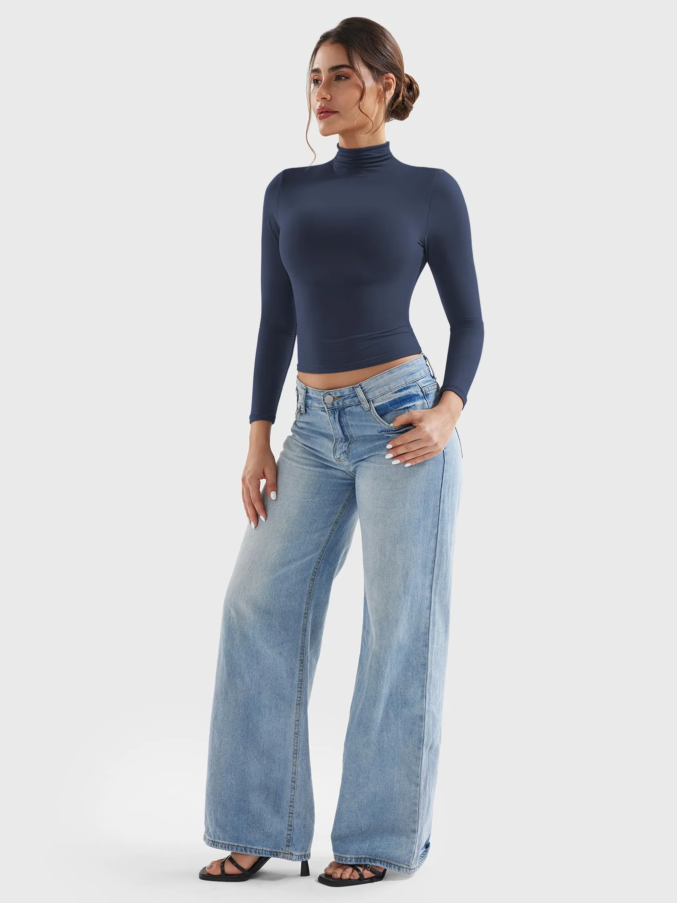 Yeoreo Sariah Turtleneck Long Sleeve Shirt - Image 17