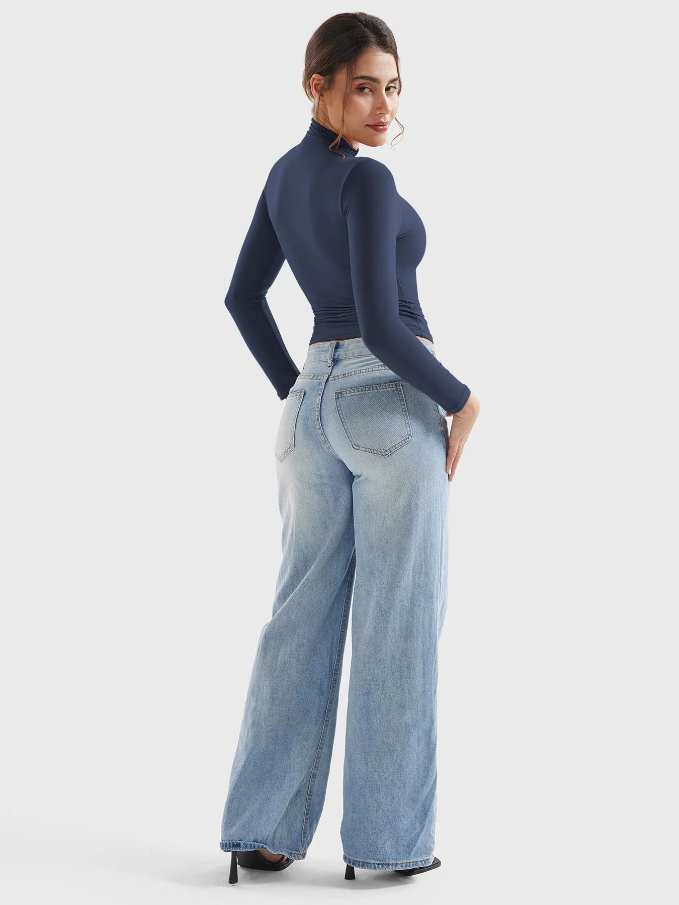 Yeoreo Sariah Turtleneck Long Sleeve Shirt - Image 18