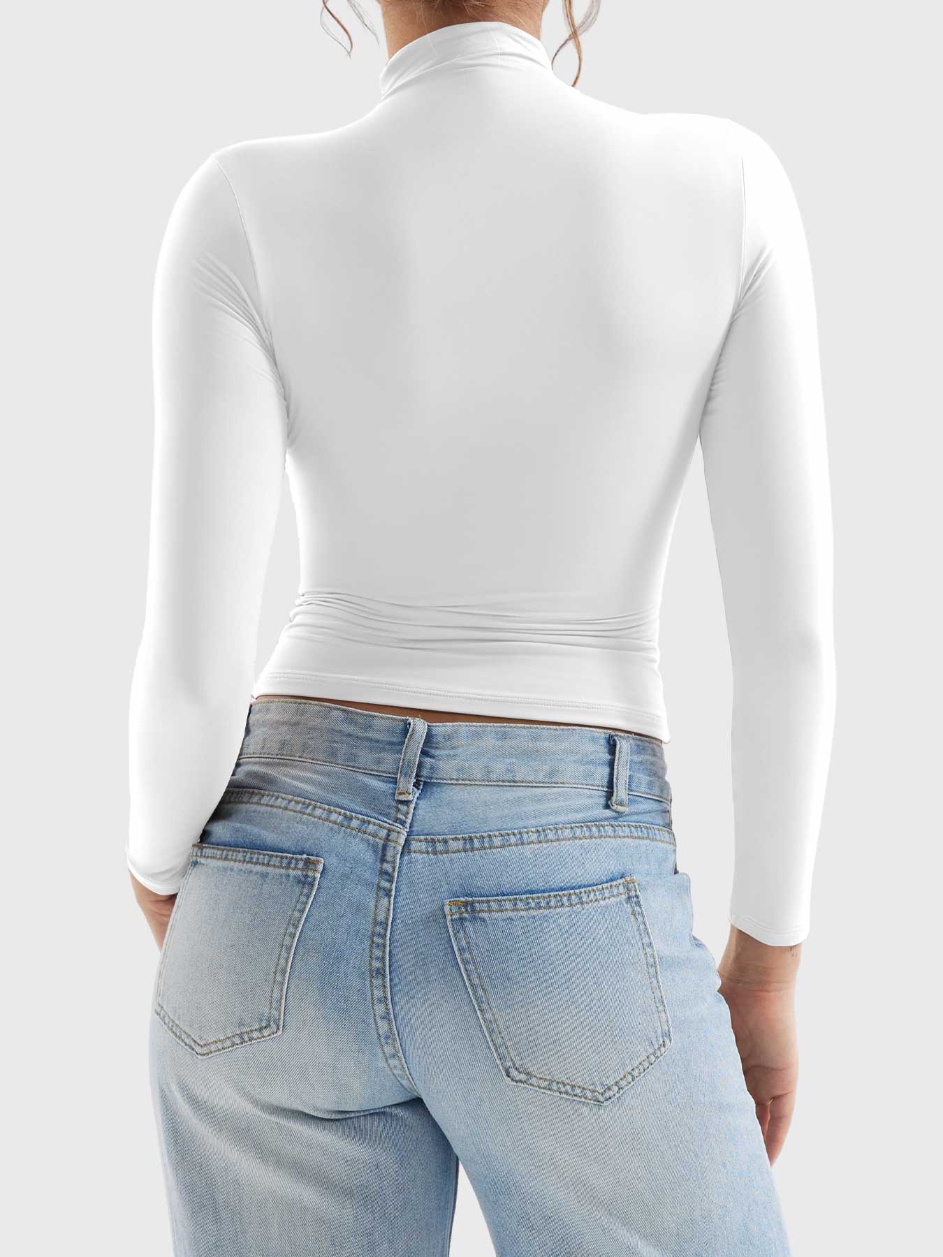 Yeoreo Sariah Turtleneck Long Sleeve Shirt - Image 2
