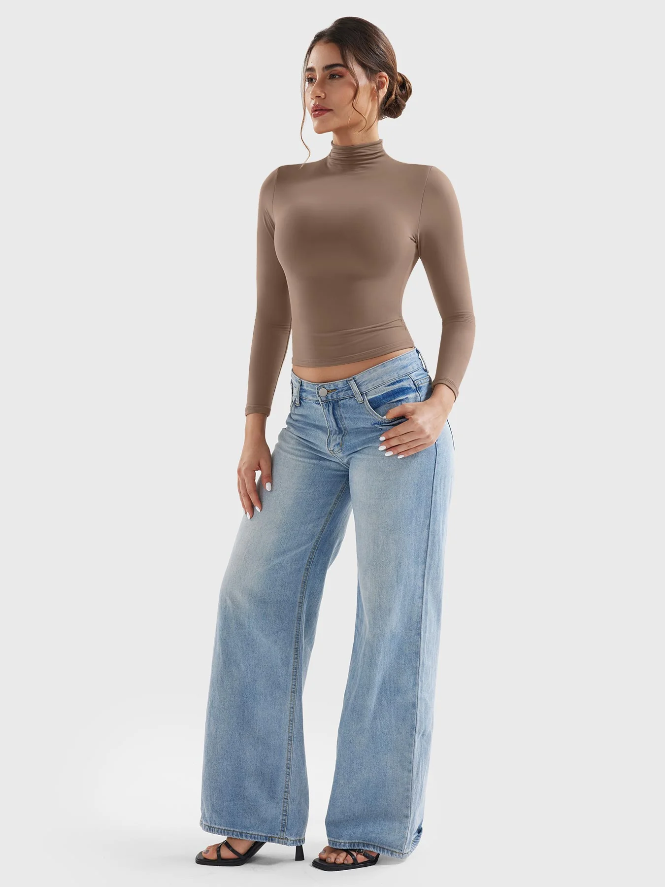 Yeoreo Sariah Turtleneck Long Sleeve Shirt - Image 23